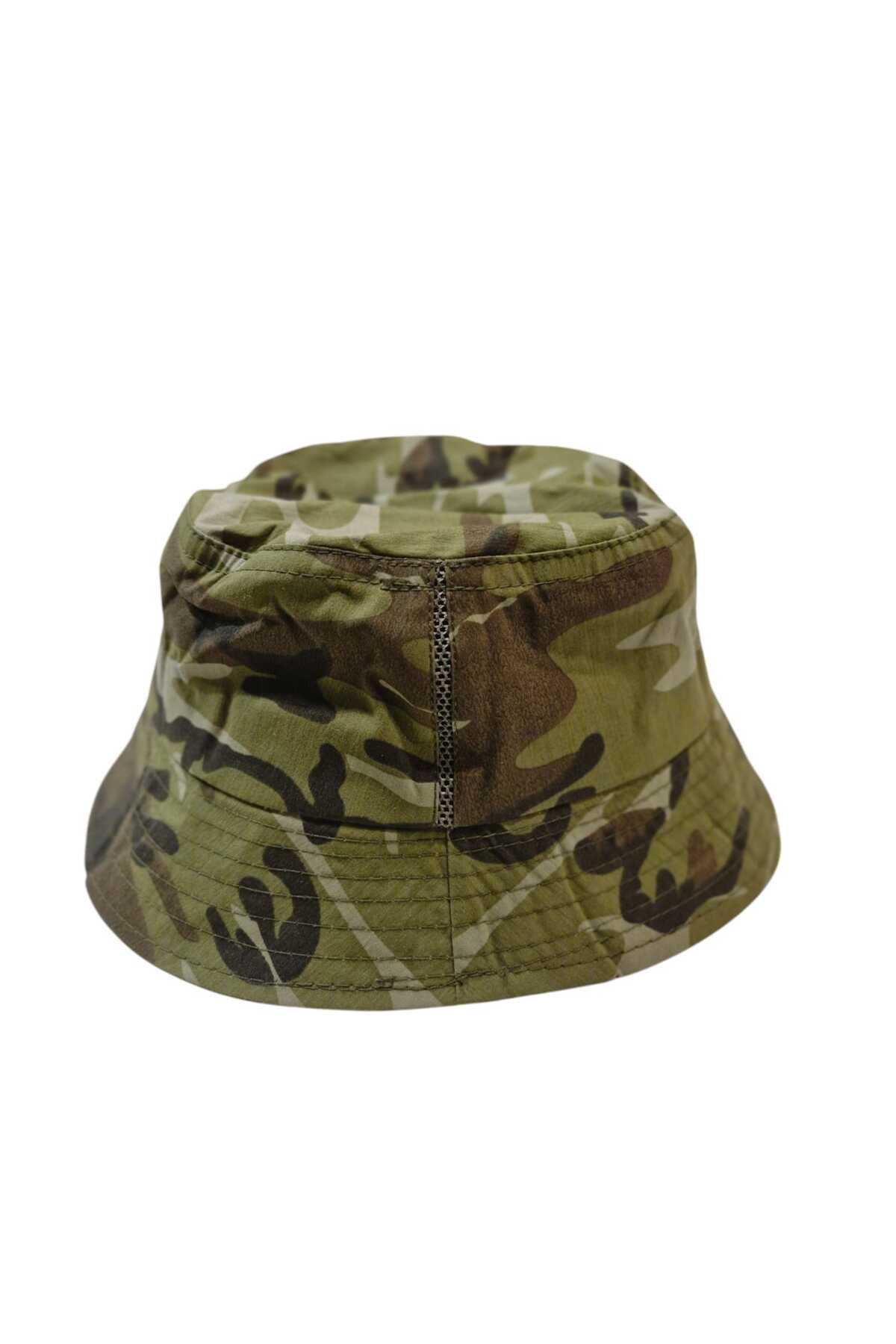 Betülce Kamuflaj Balıkçı Bucket Unisex Balıkçı Şapkası
