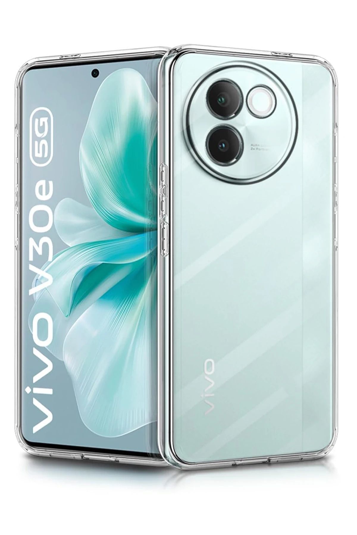 NewFace Vivo V30e Kılıf Lüx Şeffaf Silikon SVLRS