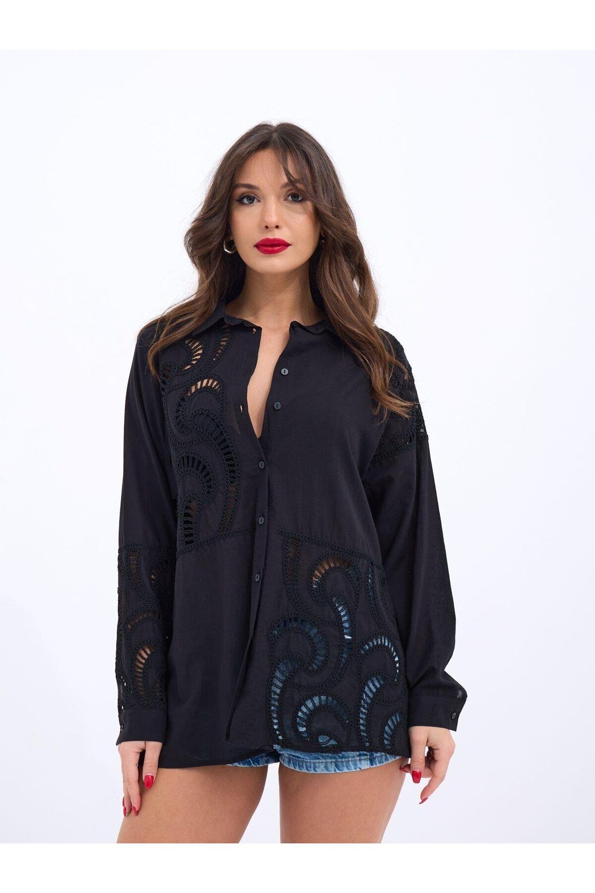 ARUZ MODA 6790 GÖMLEK-SİYAH