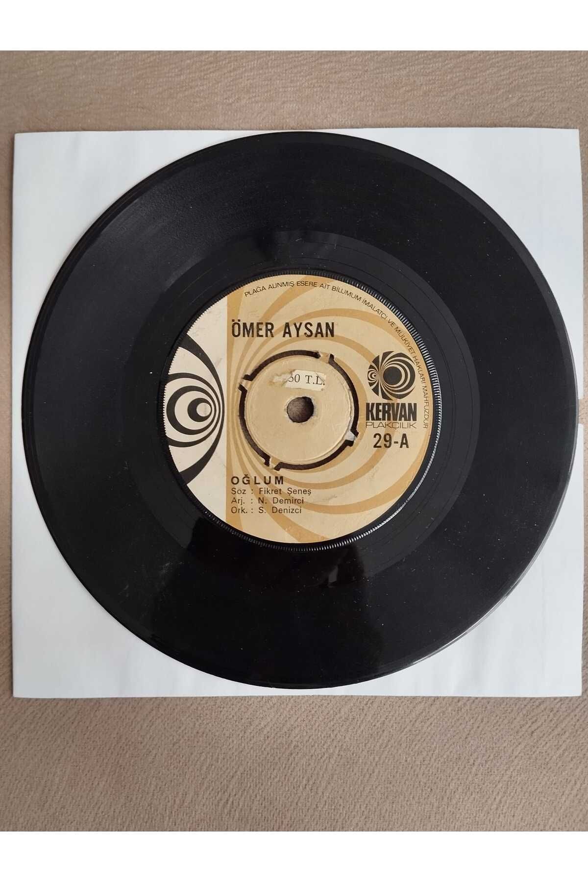 Plakperest Ömer Aysan - Oğlum / Memleketim - 1975 Türkiye Basım 45 lik Plak-2.EL