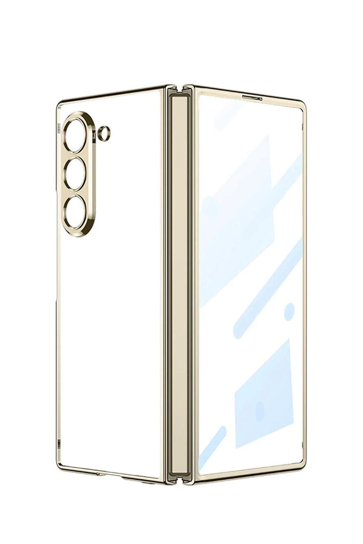 NewFace Samsung Galaxy Z Fold 6 Kılıf Fold Element Kapak - Gold BSTMY