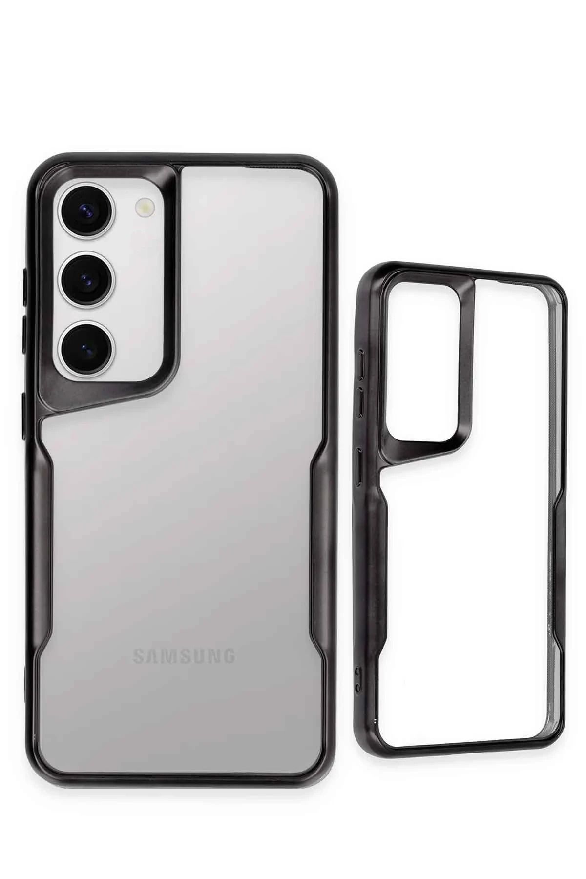 NewFace Samsung Galaxy S23 Kılıf Boyi Silikon Kapak - Siyah BSTMY