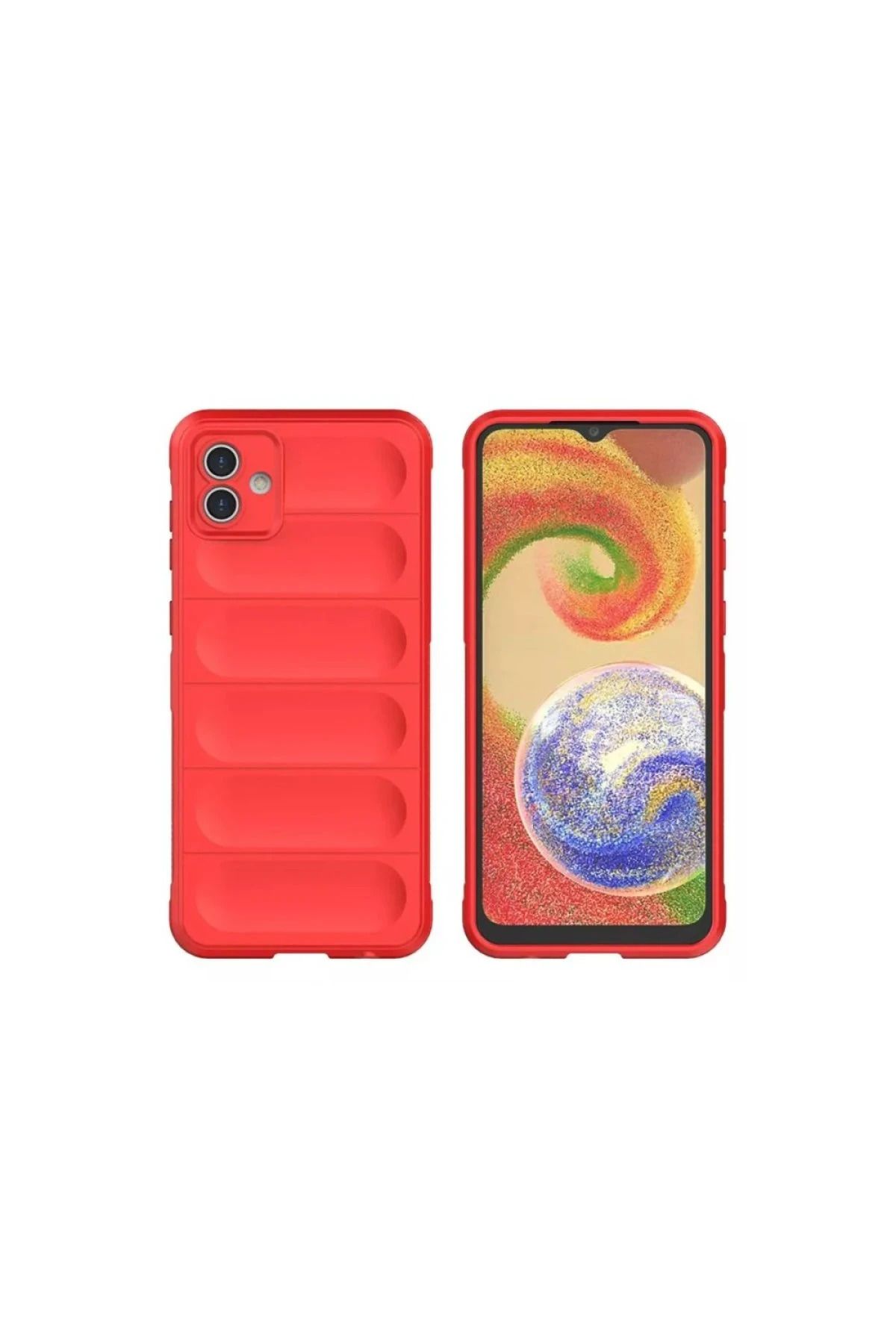 NewFace Galaxy A06 uyumlu Kılıf Optimum Silikon - Kırmızı SVLRS