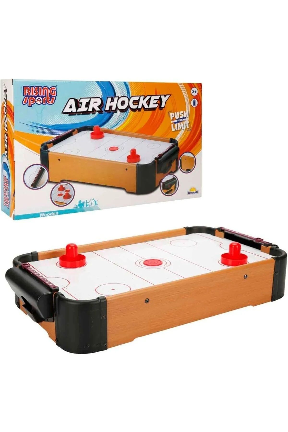SCOWETTO Rising Sports Ahşap Masaüstü Hava Hokeyi