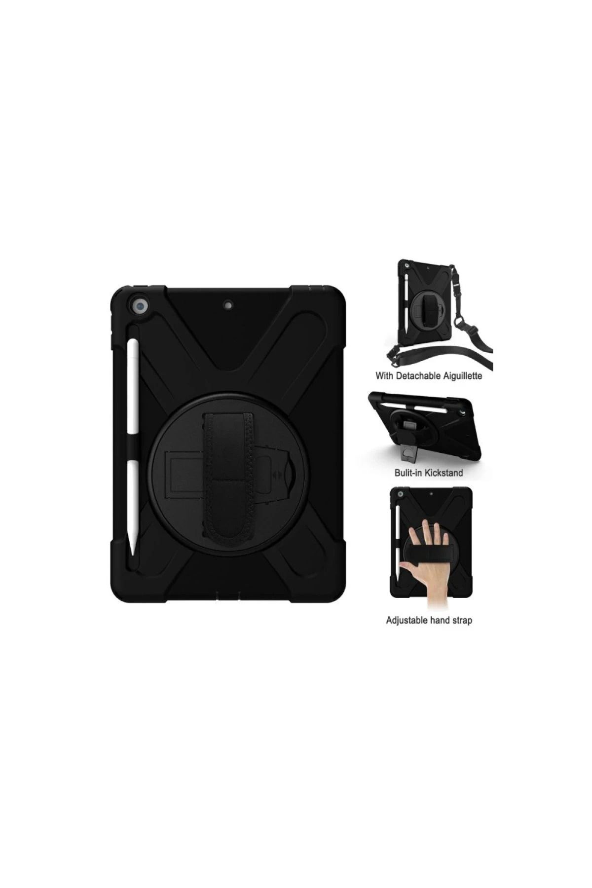 NewFace iPad Air 11 (2024) Kılıf Amazing Tablet Kapak - Siyah BSTMY