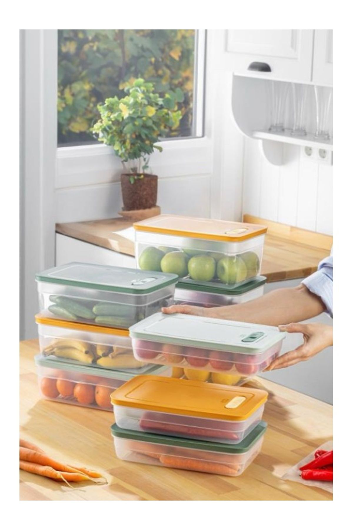 noip Tupper Model - Vakumlu - Mikrodalga Buzluk Saklama Kabı 5LT (7474)