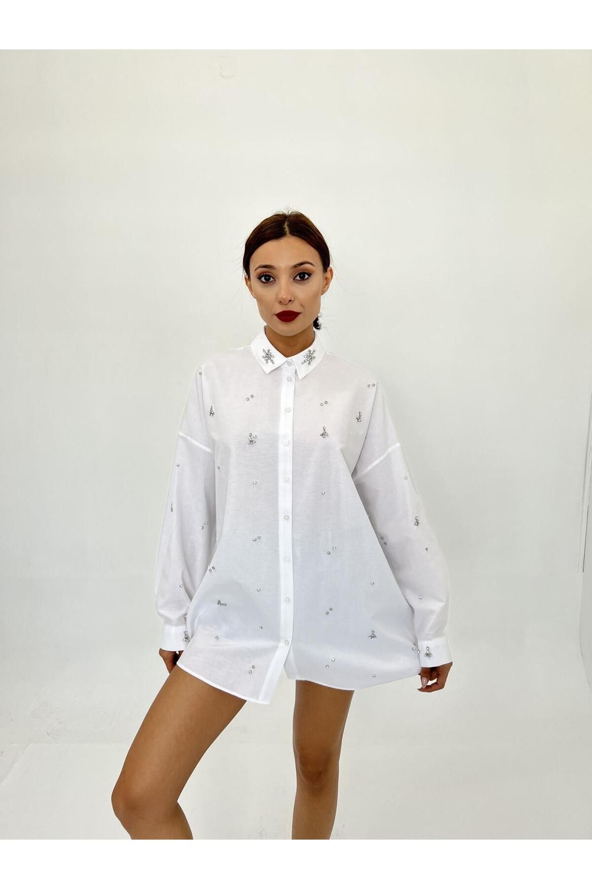 ARUZ MODA 6792 GÖMLEK-BEYAZ