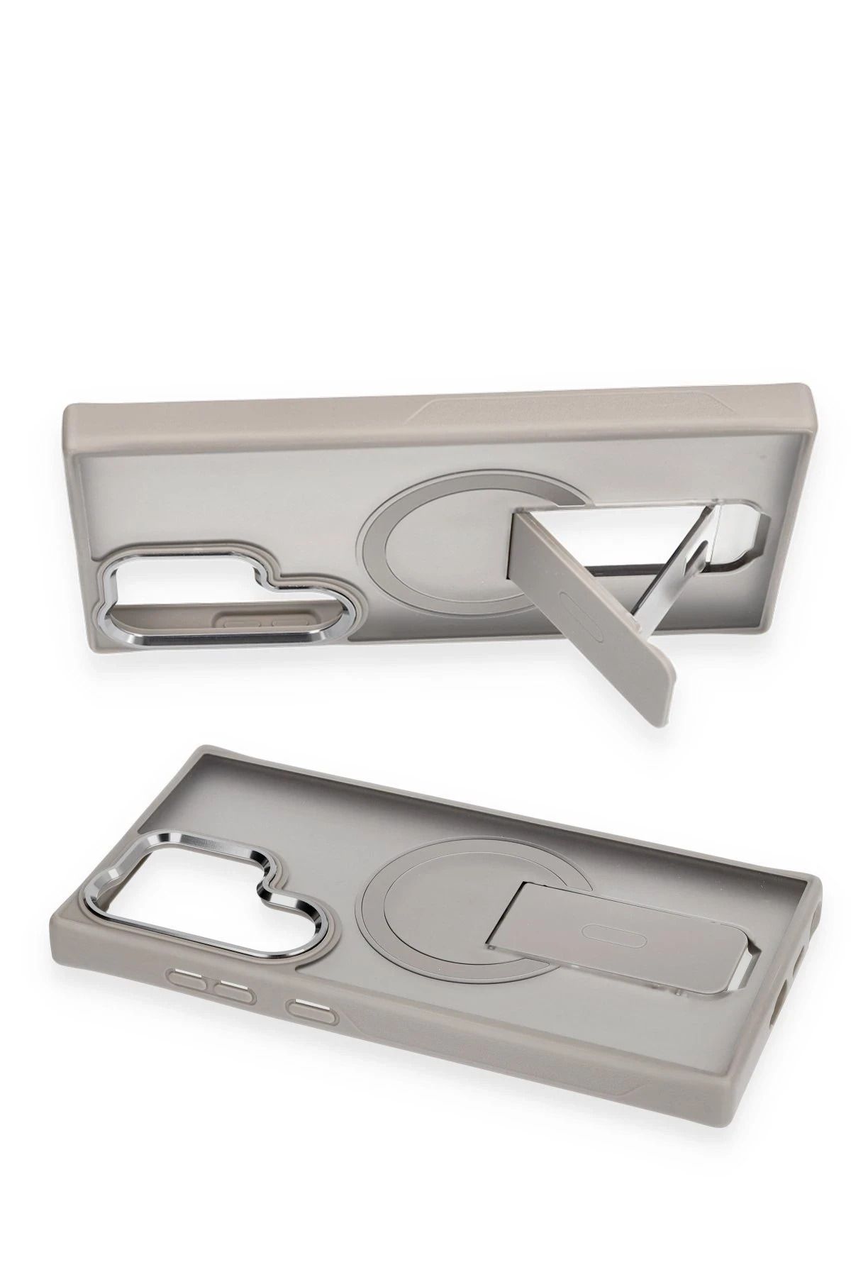 NewFace Samsung Galaxy S24 Ultra Tork Magsafe Standlı Kapak - Derin Mor BSTMY