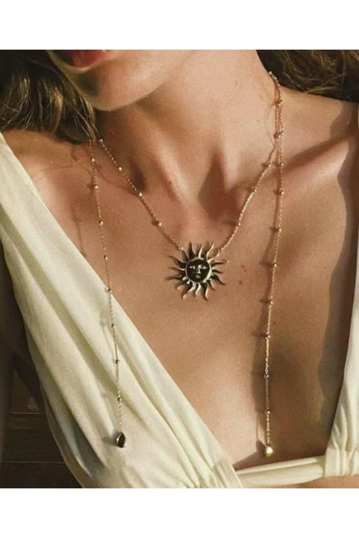 Venus Design Çelik Güneş Kolye