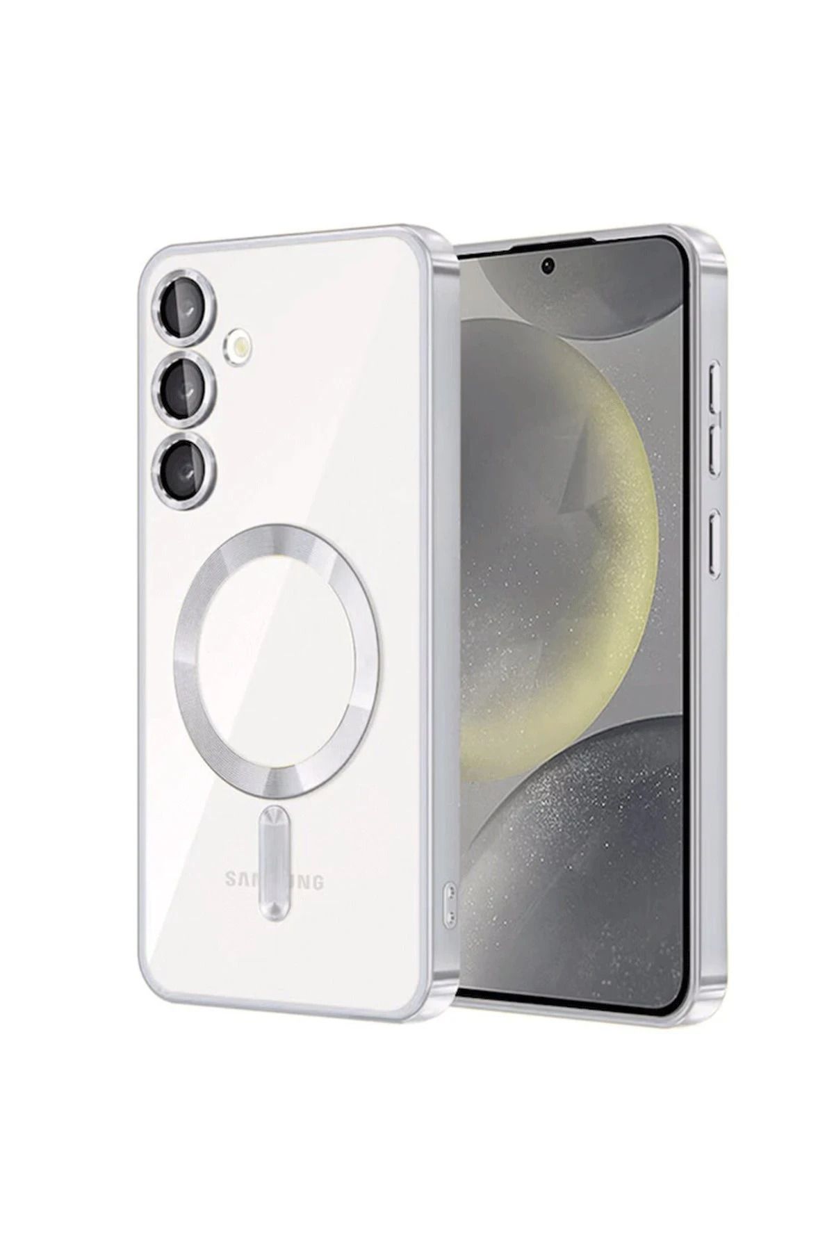 NewFace Samsung Galaxy S23 Kılıf Kross Magneticsafe Kapak - Titan Gri BSTMY