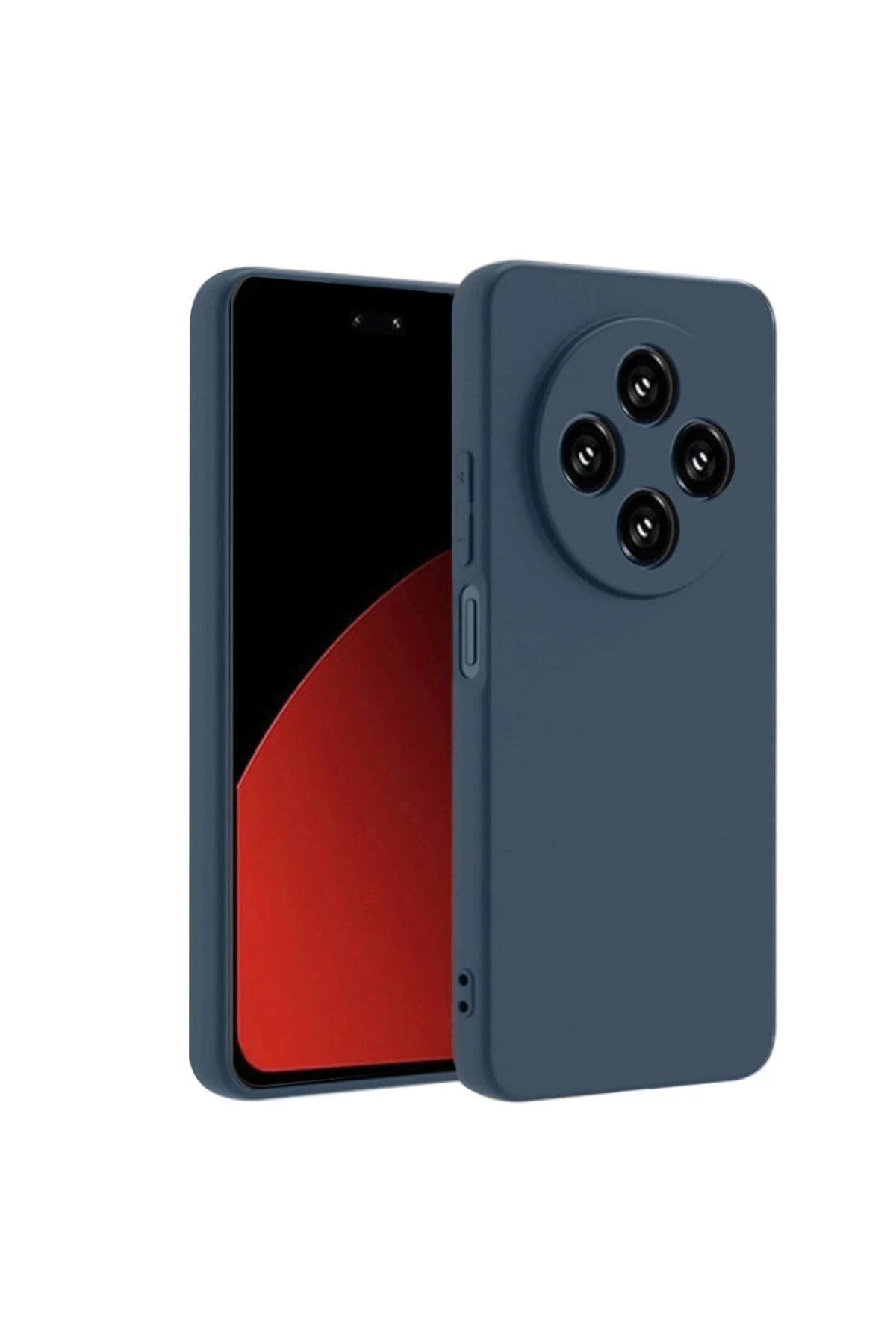 NewFace Xiaomi Redmi 14C uyumlu Kılıf Nano içi Kadife Silikon - Lacivert NRMSA