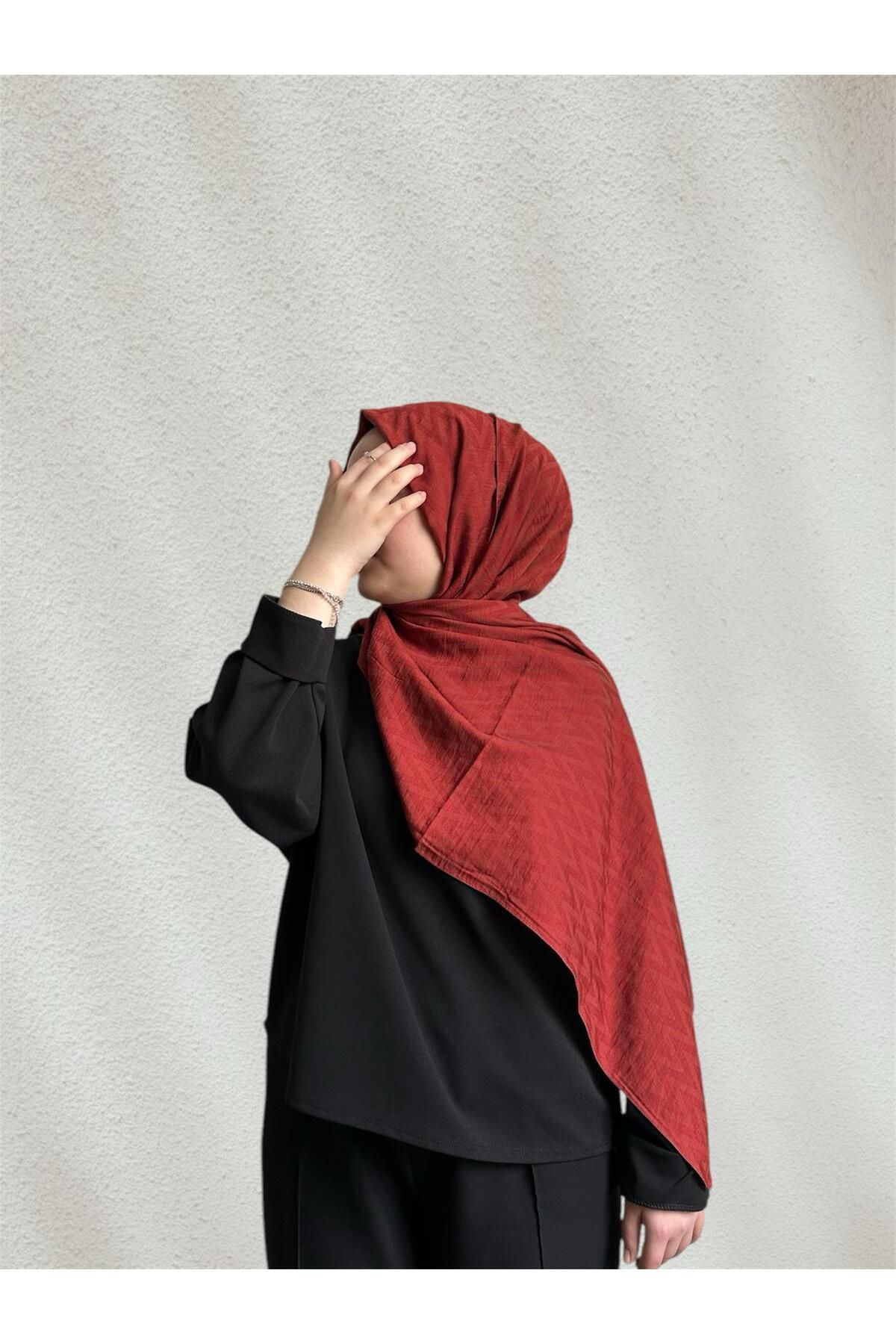 NEOMOON Zikzak Desen Soft Şal