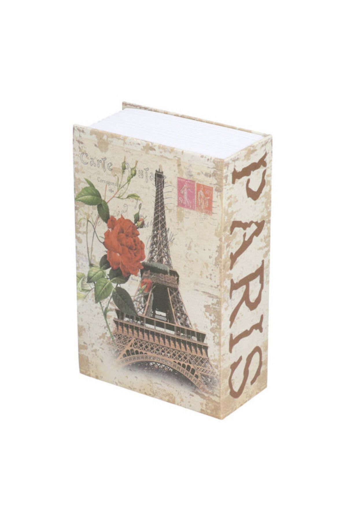 PUFO-Secret Book Safe With Key Lock, Eiffel Tower, 24 X 15 Cm 6