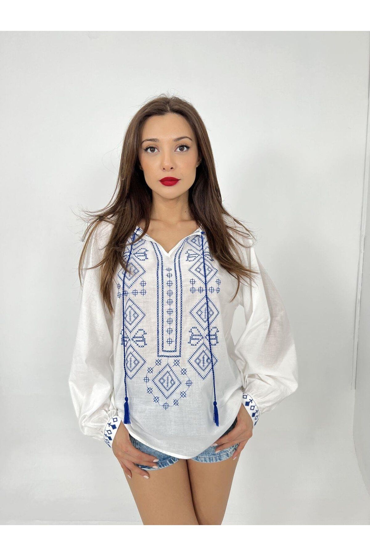 ARUZ MODA 6896 GÖMLEK-EKRU