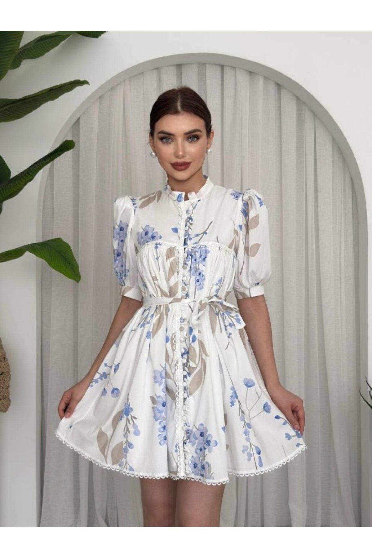 ARUZ MODA Yen Kuşaklı Elbise