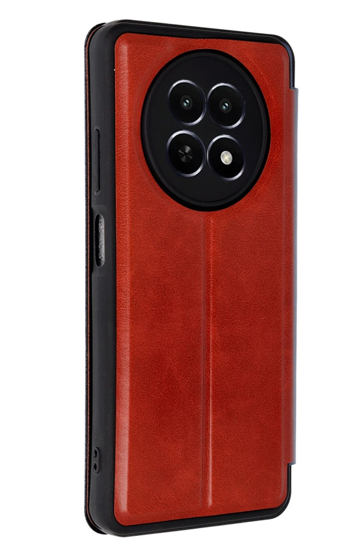 NewFace Realme 12 5G Kılıf Flip Cover - Kırmızı BSTMY