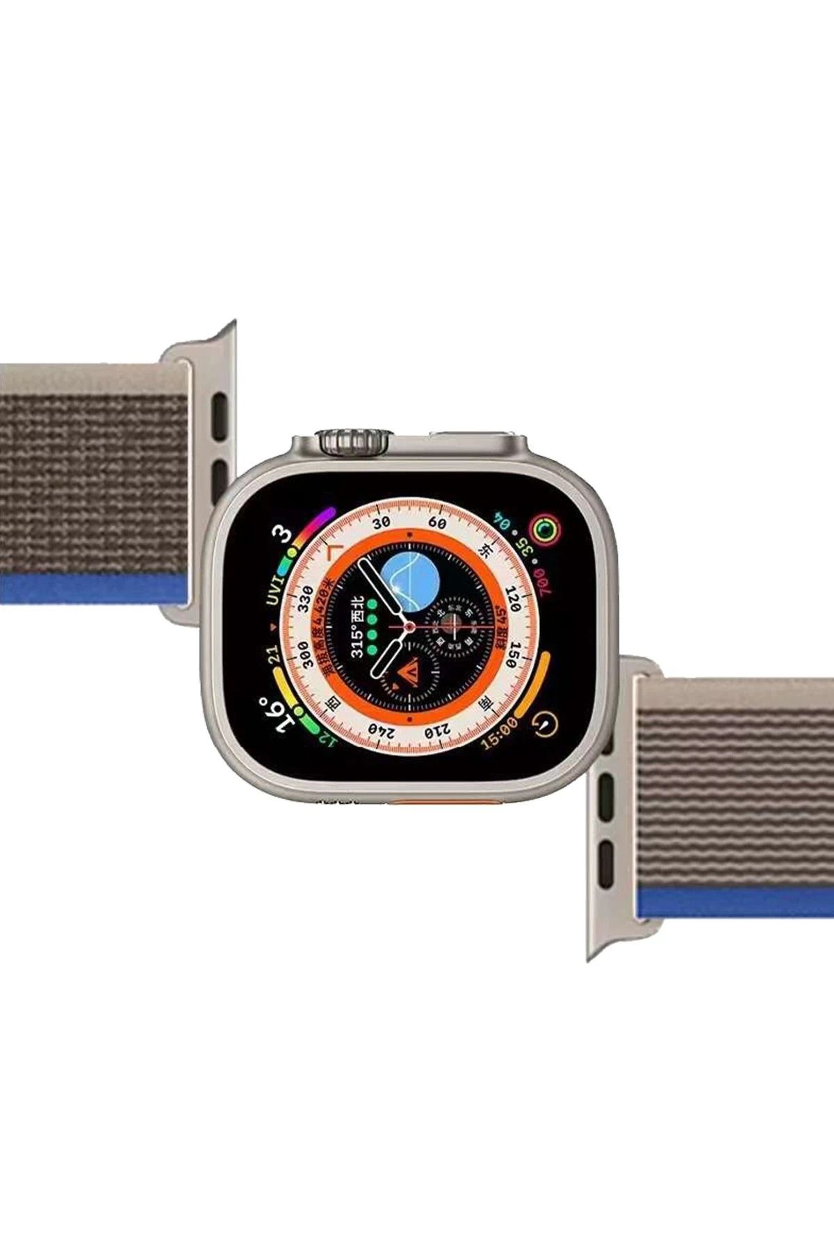 NewFace Apple Watch 38mm Trail Kordon - Mavi-Gri BSTMY