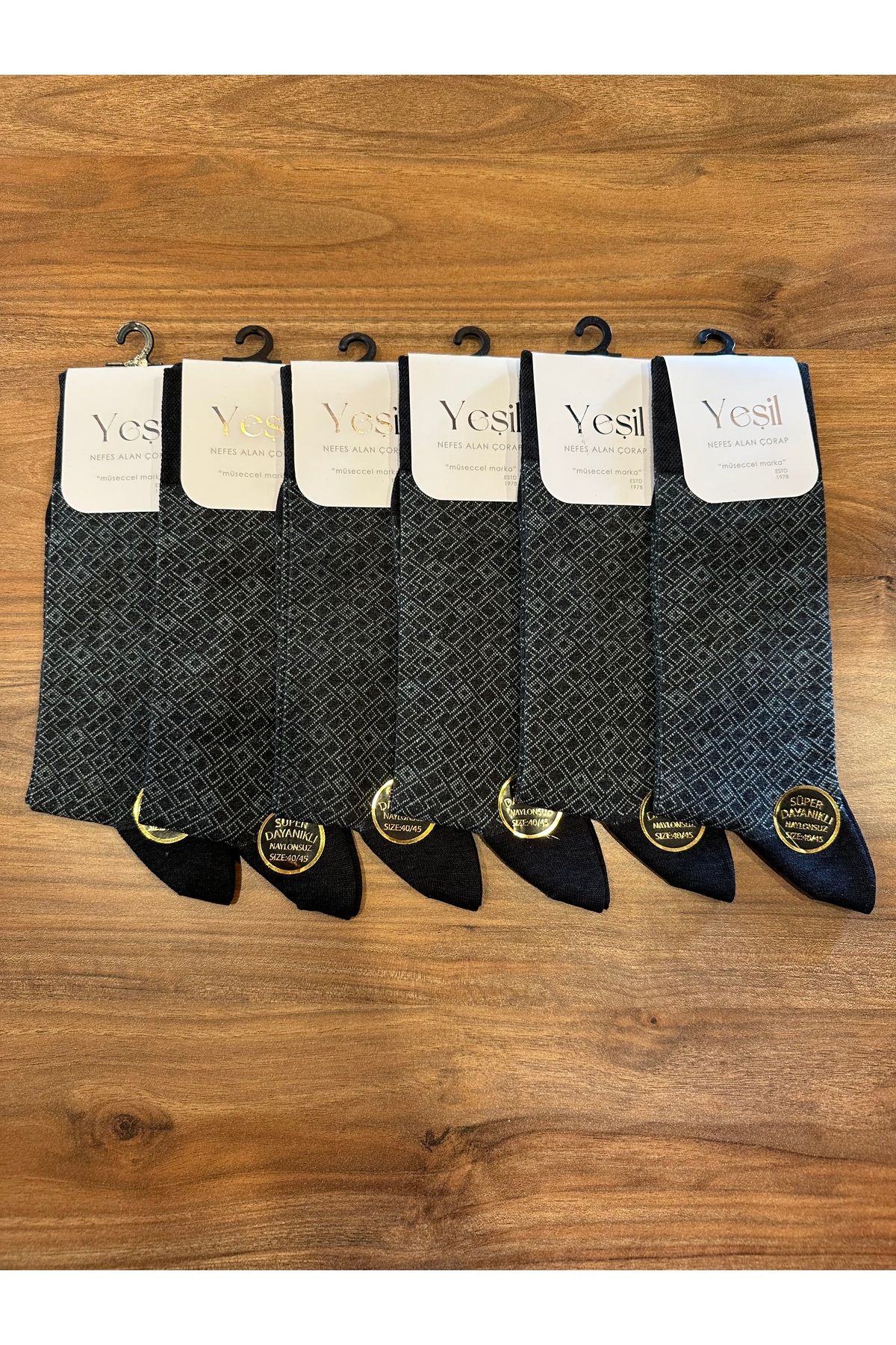 YEŞİL Bambu Pamuk Kaliteli Konforlu Sağlıklı Erkek Çorap 6’lı Paket