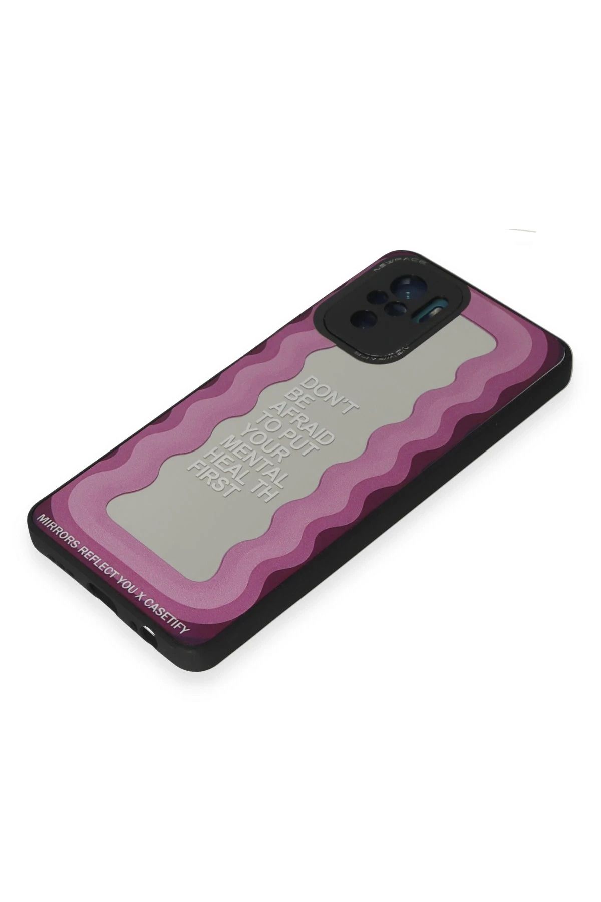NewFace Xiaomi Redmi Note 10 Uyumlu Kılıf Mirror Desenli Kapak - Mirror - 11 BSTMY