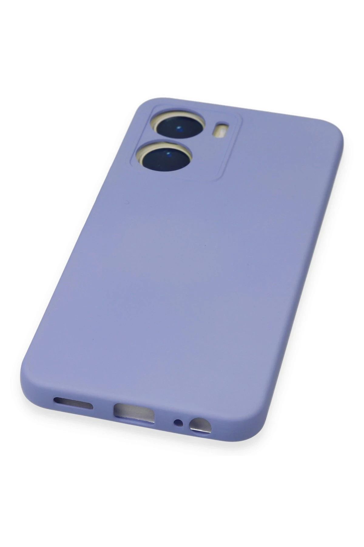 NewFace Vivo Y16 Uyumlu Kılıf Nano içi Kadife Silikon - Lila BSTMY