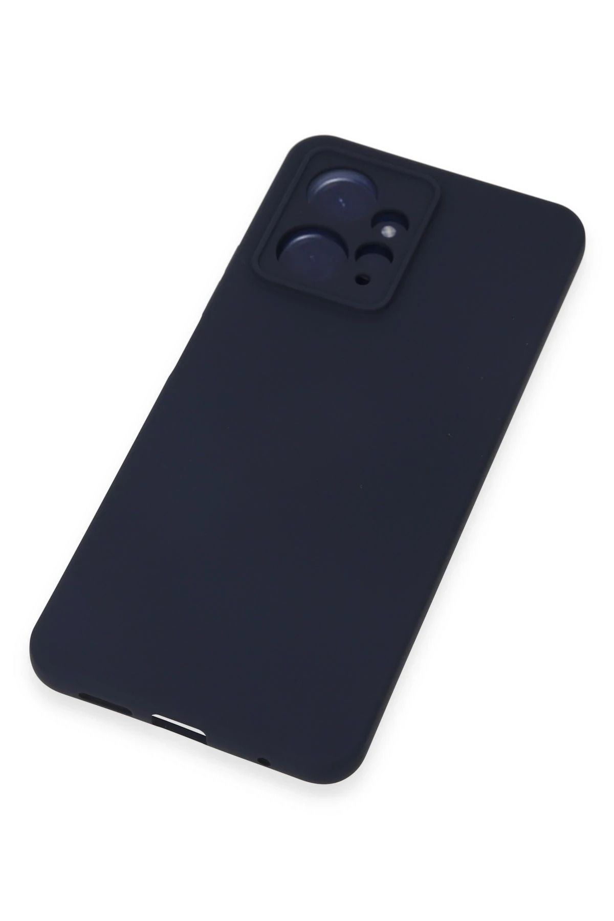NewFace Redmi Note 12 4G Uyumlu  Kılıf Nano içi Kadife Silikon - Lacivert