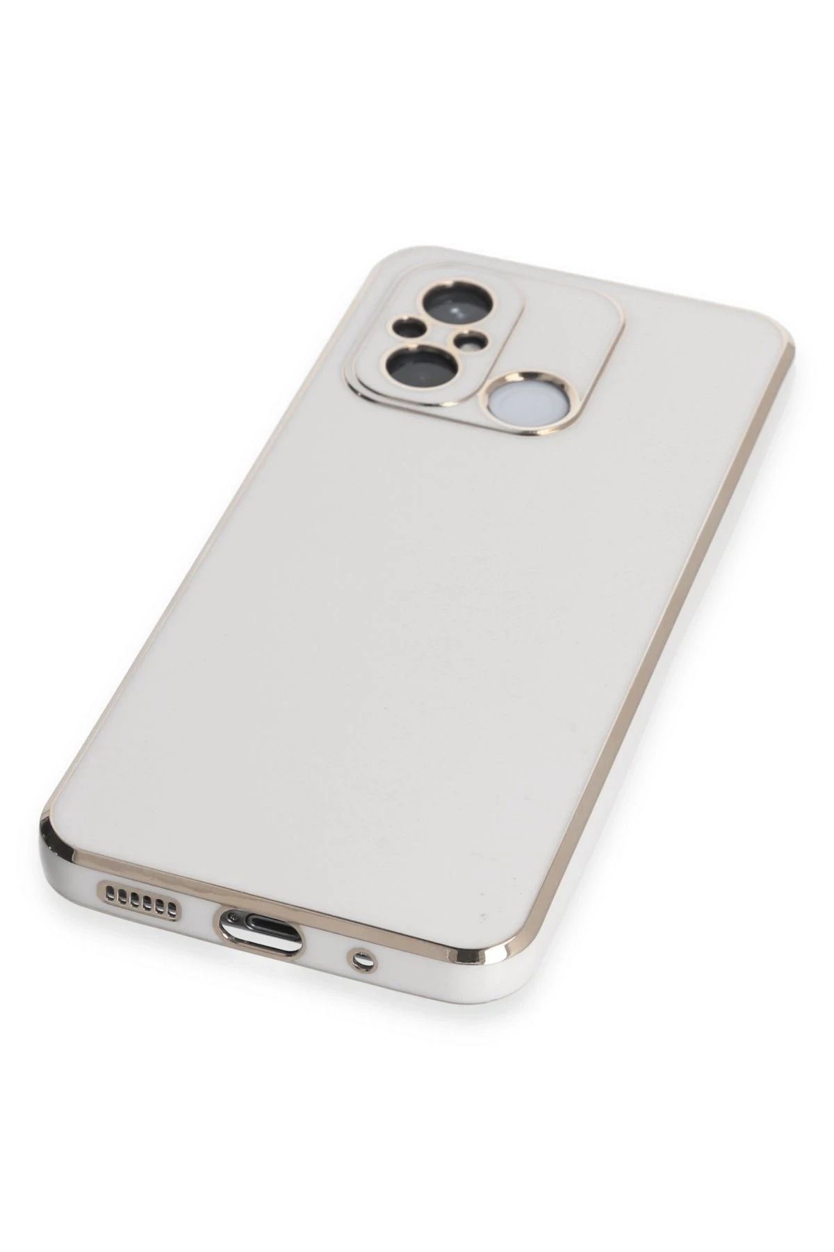 NewFace Xiaomi Redmi 12C Kılıf Volet Silikon - Beyaz NRMSA