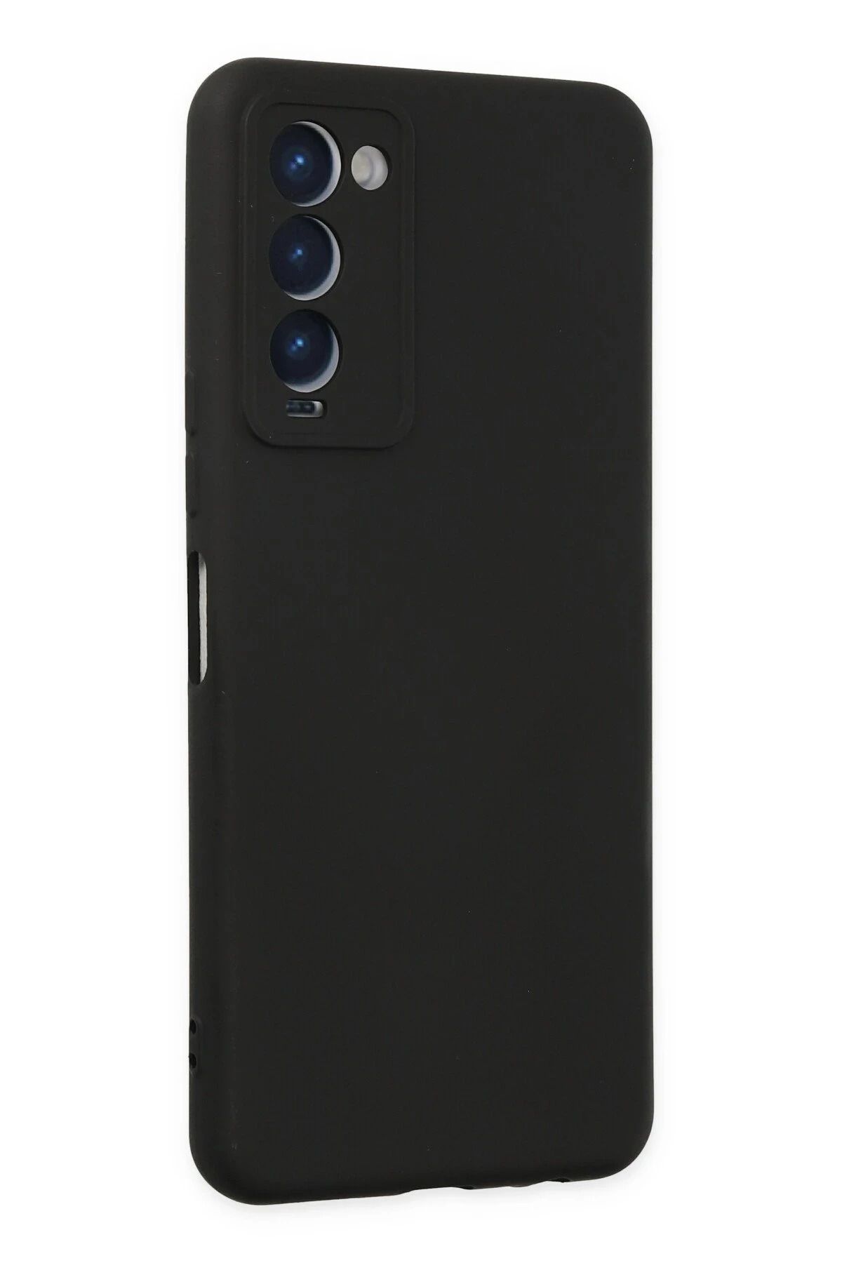 NewFace Tecno Camon 18 Kılıf Nano içi Kadife Silikon   uyumlu - Siyah BSTMY