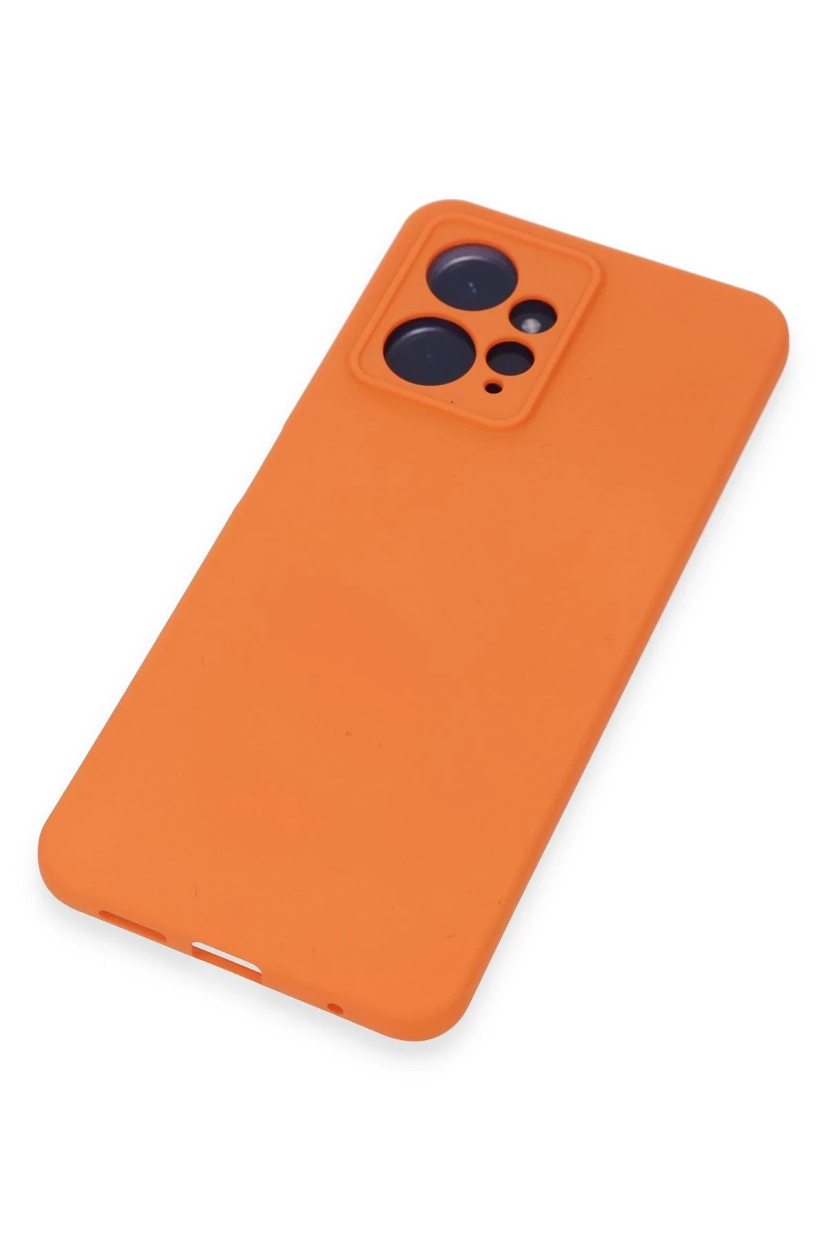NewFace Xiaomi Redmi Note 12 4G Kılıf Nano içi Kadife Silikon - Turuncu BSTMY