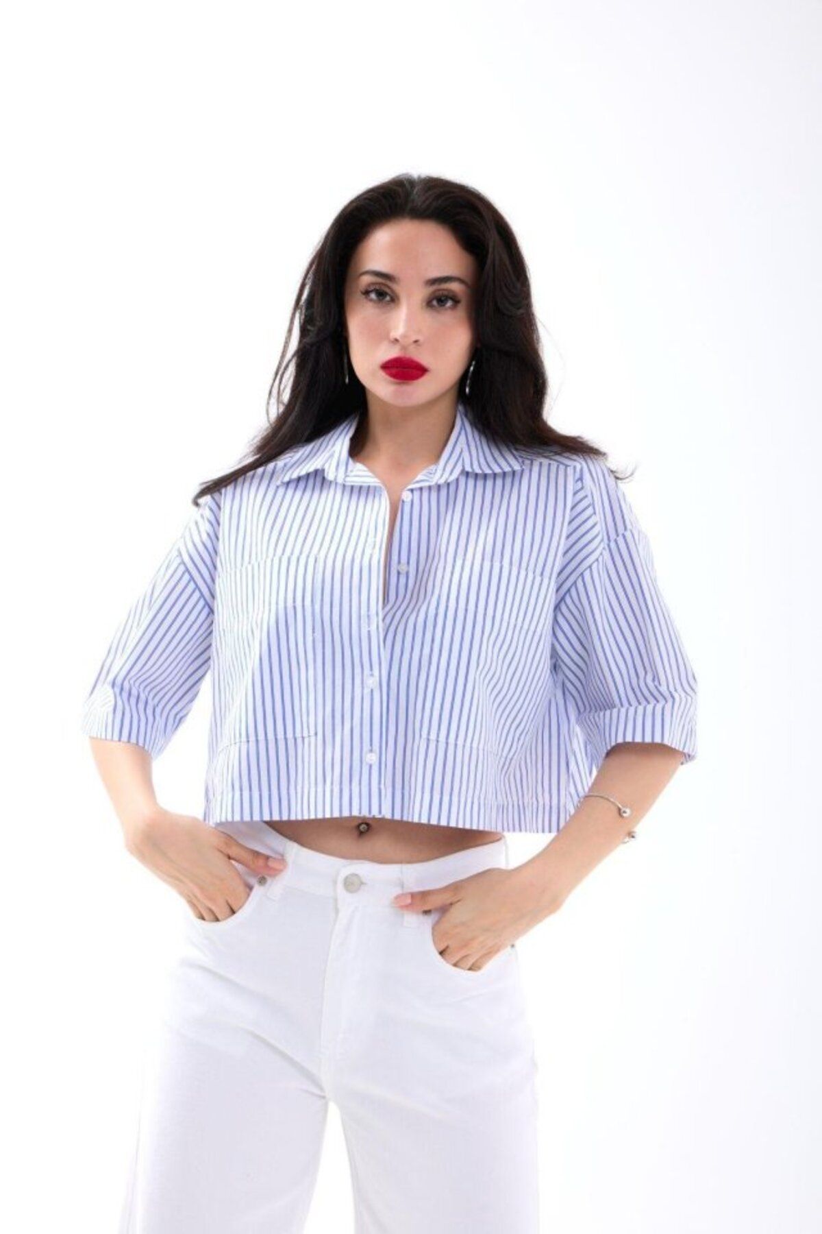 ARUZ MODA 4873 GÖMLEK-WASHINGTON ÇİZGİLİ