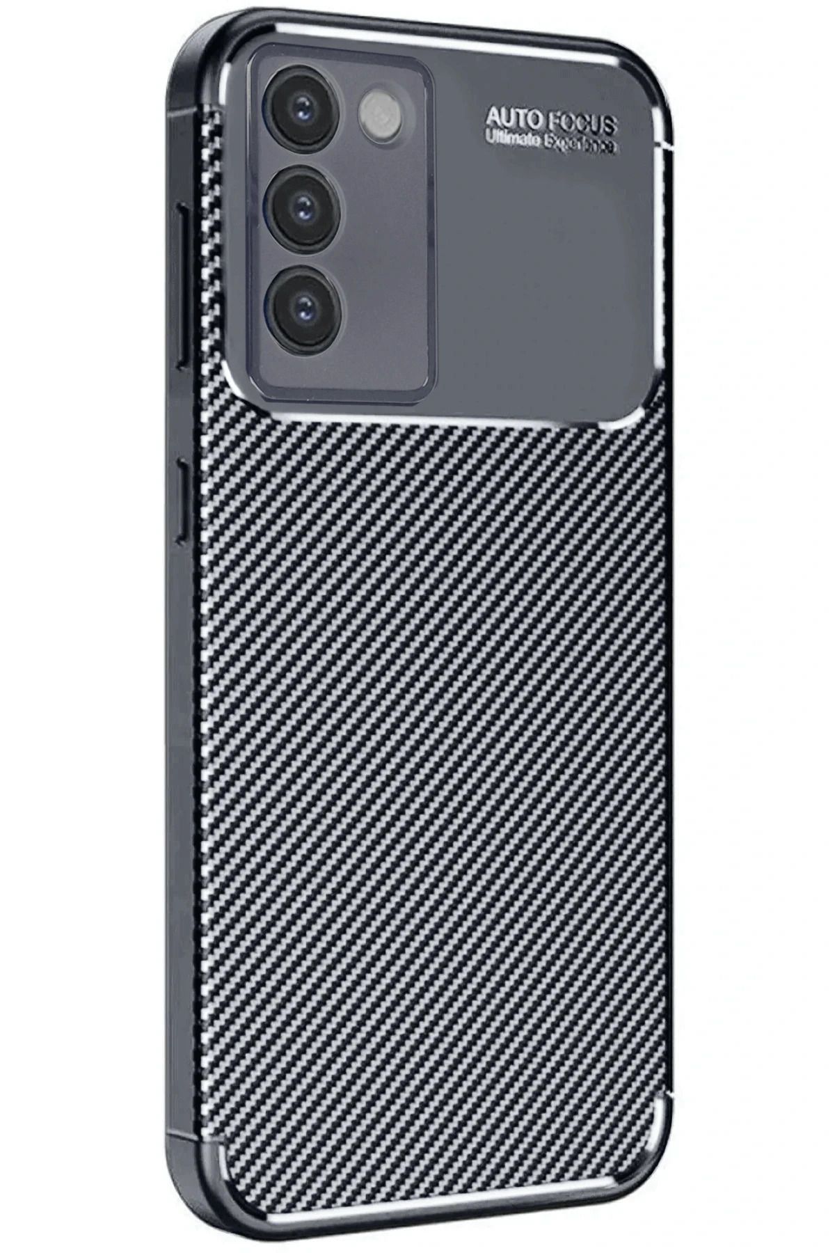 NewFace Vivo V30 Lite 4G Kılıf Auto Focus Karbon Kapak - Siyah WLZOR