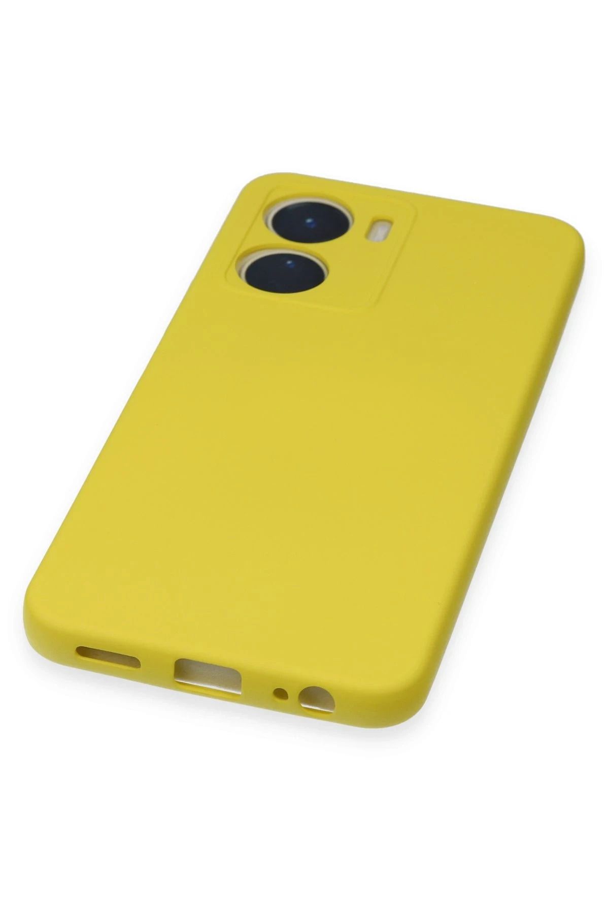 NewFace Vivo Y16 uyumlu Nano içi Kadife Silikon - Sarı BSTMY