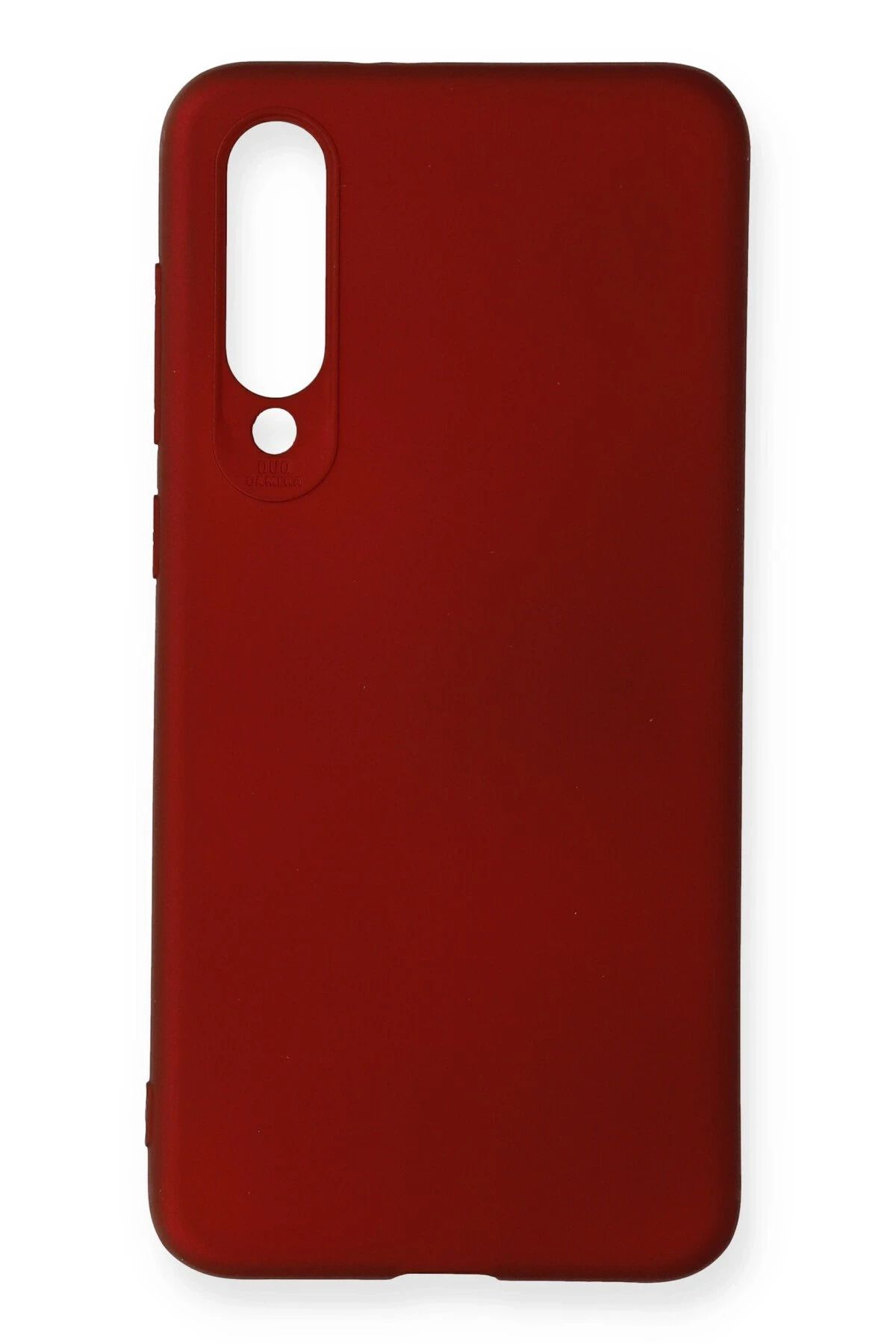 NewFace Xiaomi Mi 9 SE Kılıf First Silikon - Bordo GLSTD