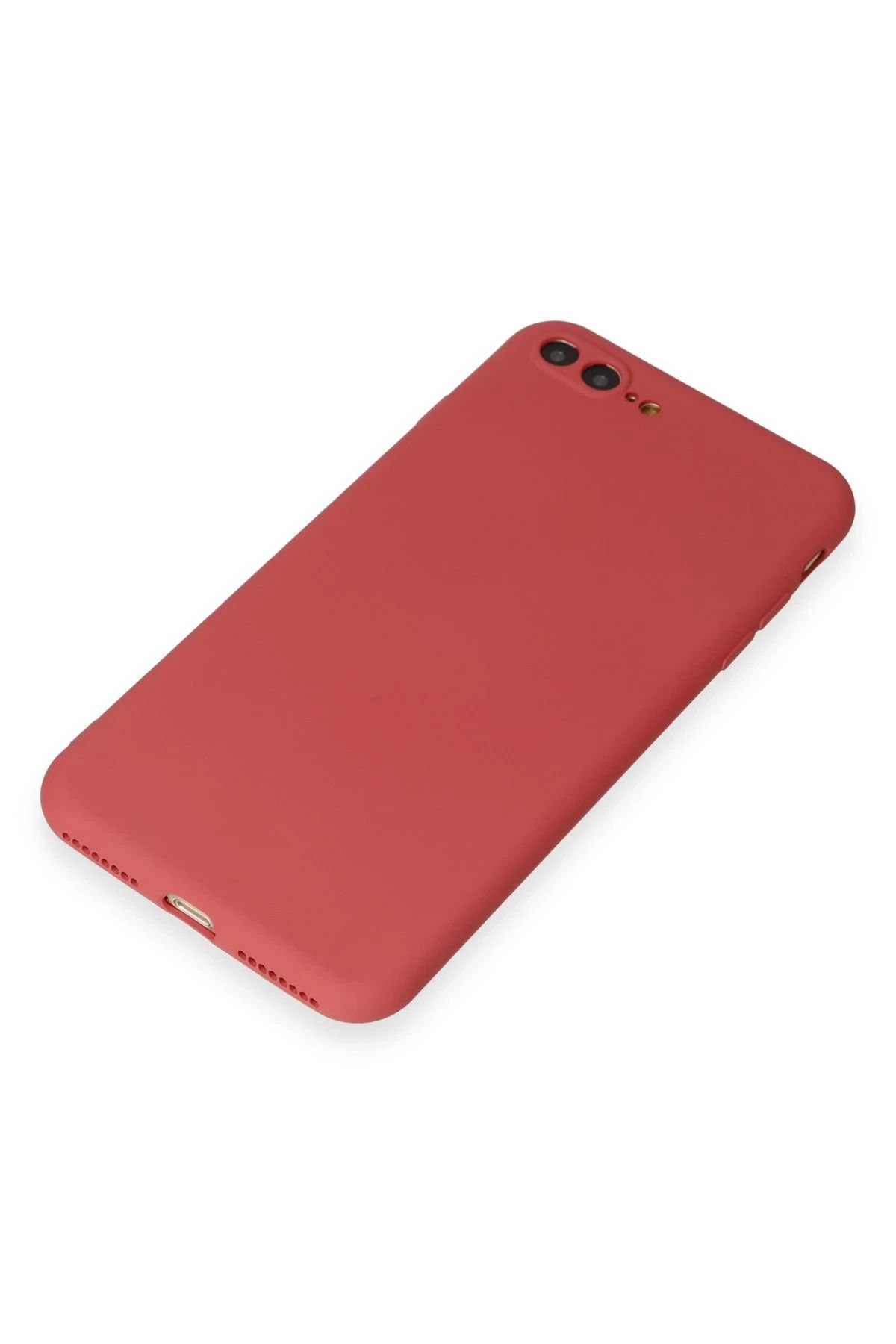 NewFace iPhone 7 Plus Kılıf First Silikon - Kiremit NRMSA