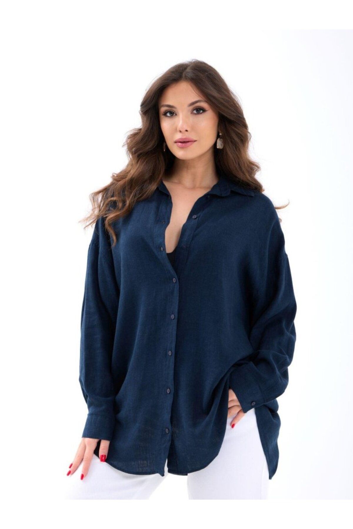 ARUZ MODA 7447 GÖMLEK-LACİVERT