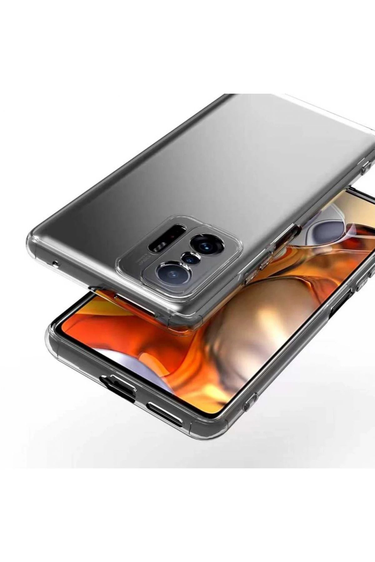 NewFace Xiaomi Mi 11T Pro Kılıf Lüx Şeffaf Silikon BSTMY