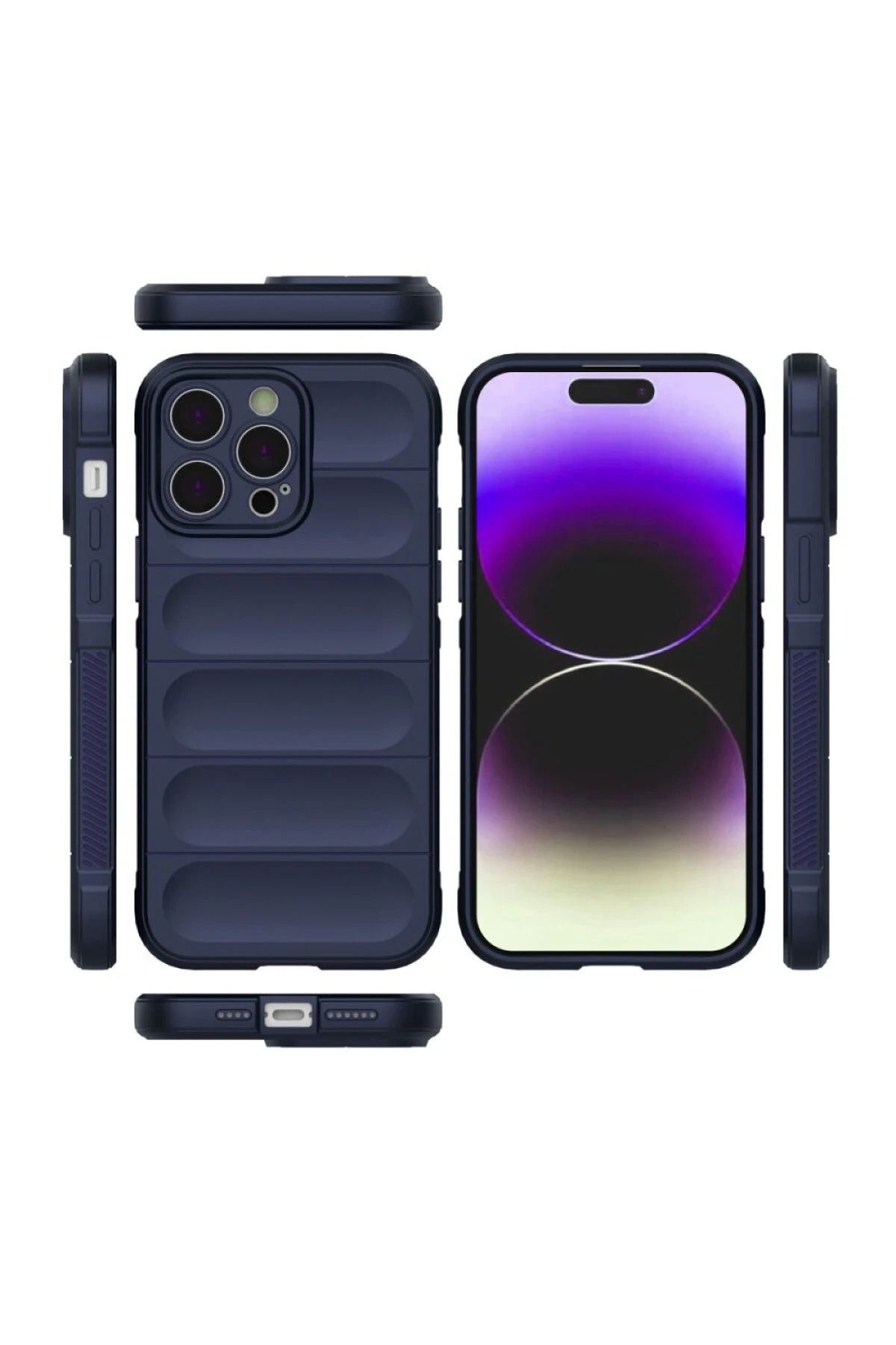 NewFace iPhone 16 Pro Max Kılıf Optimum Silikon - Lacivert SVLRS