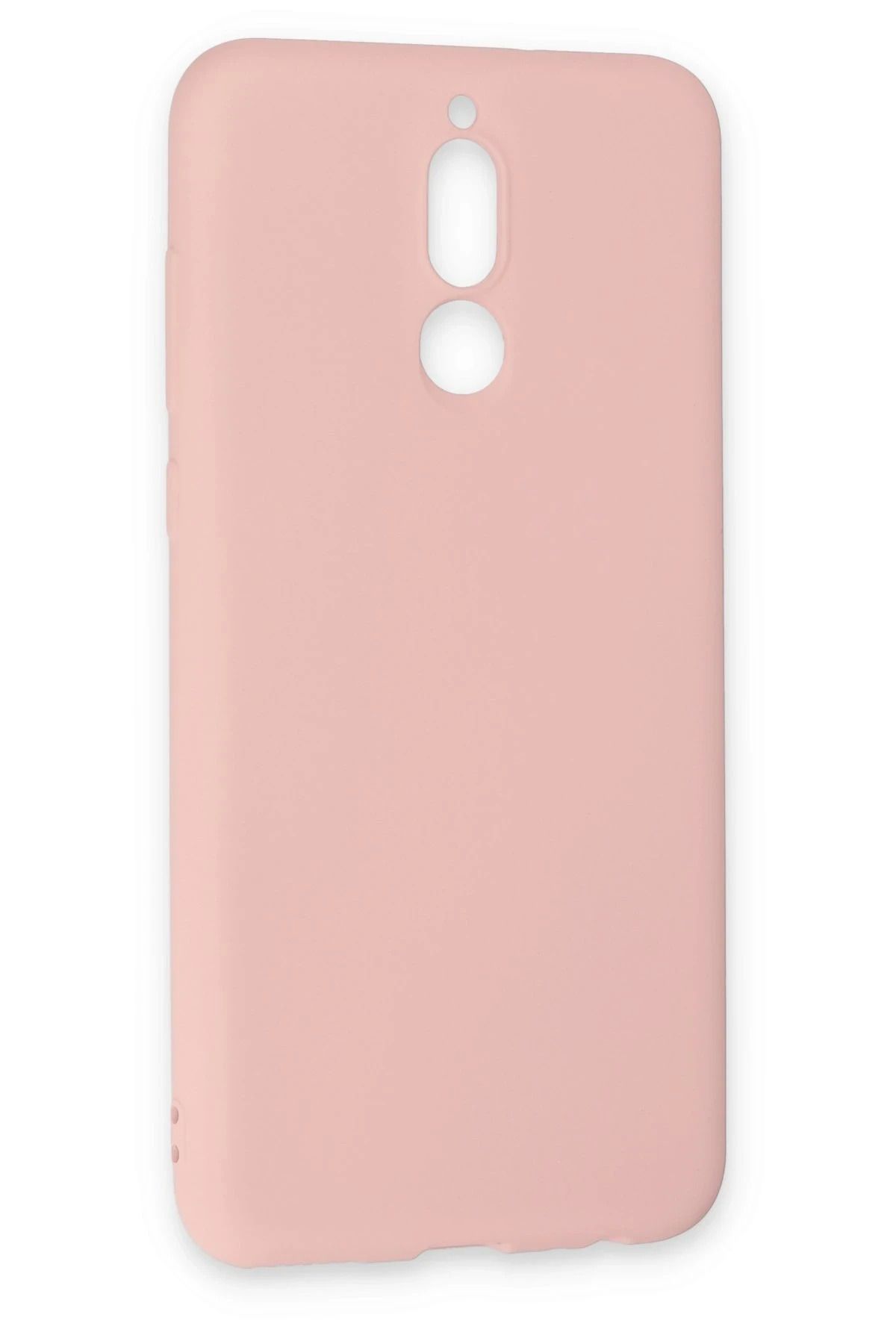 NewFace Huawei Mate 10 Lite Uyumlu Kılıf Nano içi Kadife Silikon - Pudra GLSTD