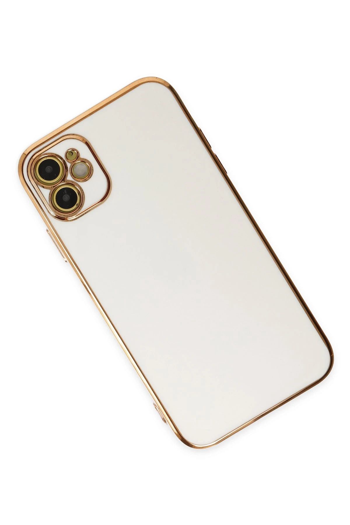 NewFace iPhone 12 Kılıf Volet Silikon - Beyaz SVLRS