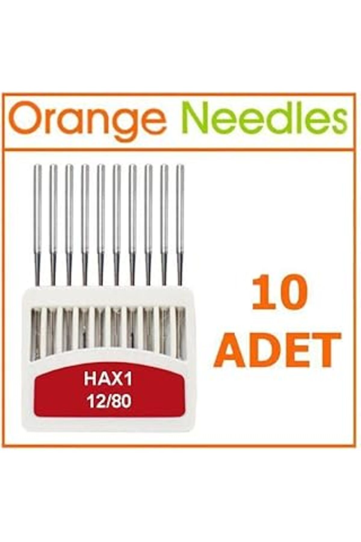 robotrend Fdm Orange Hax1 Ev Tipi Dikiş Makinesi İğnesi 12 Numara 10 Adet