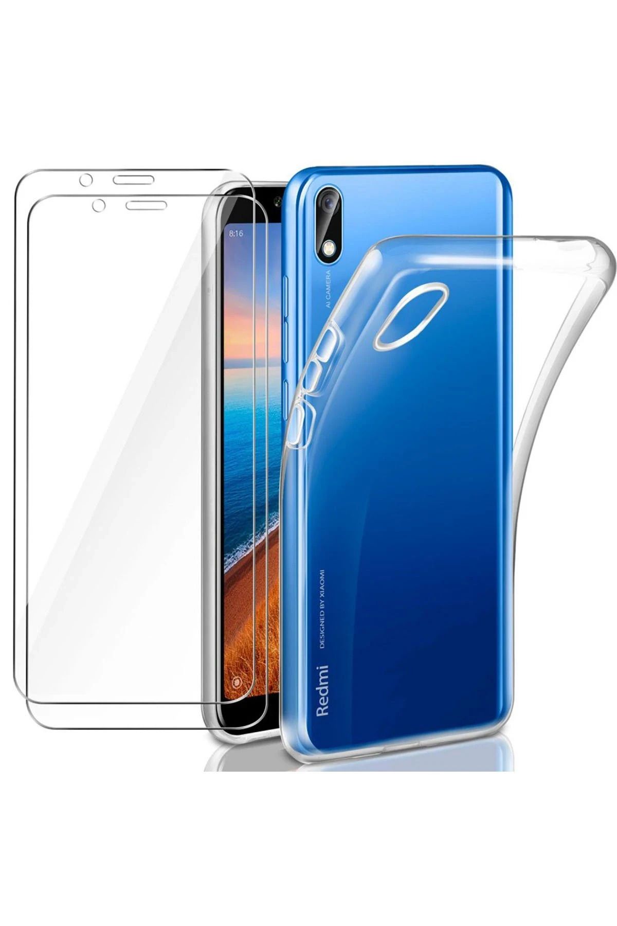 NewFace Xiaomi Redmi 7A Kılıf Lüx Şeffaf Silikon BSTMY