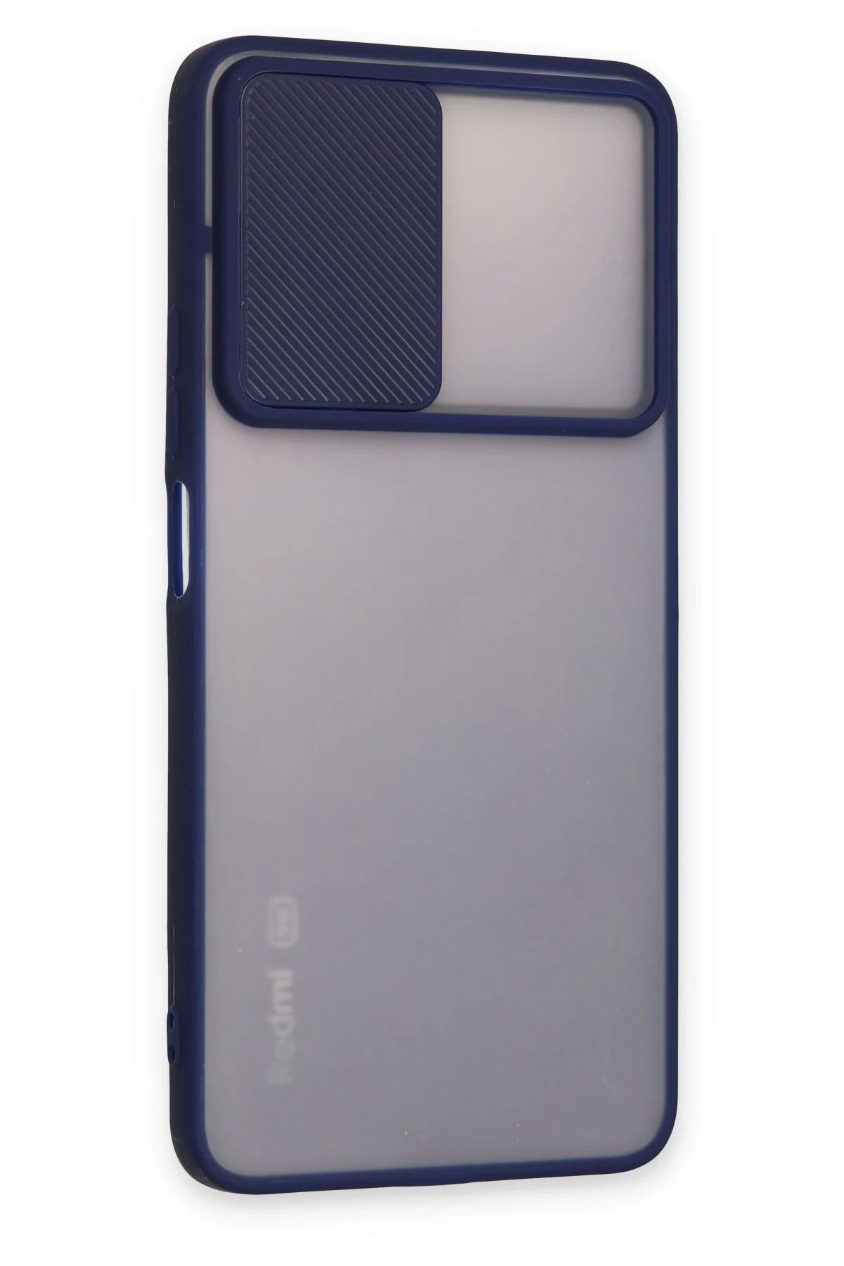 NewFace Xiaomi Redmi Note 11 Pro Plus 5G Kılıf Palm Buzlu Kamera Sürgülü Silikon - Lacivert BSTMY
