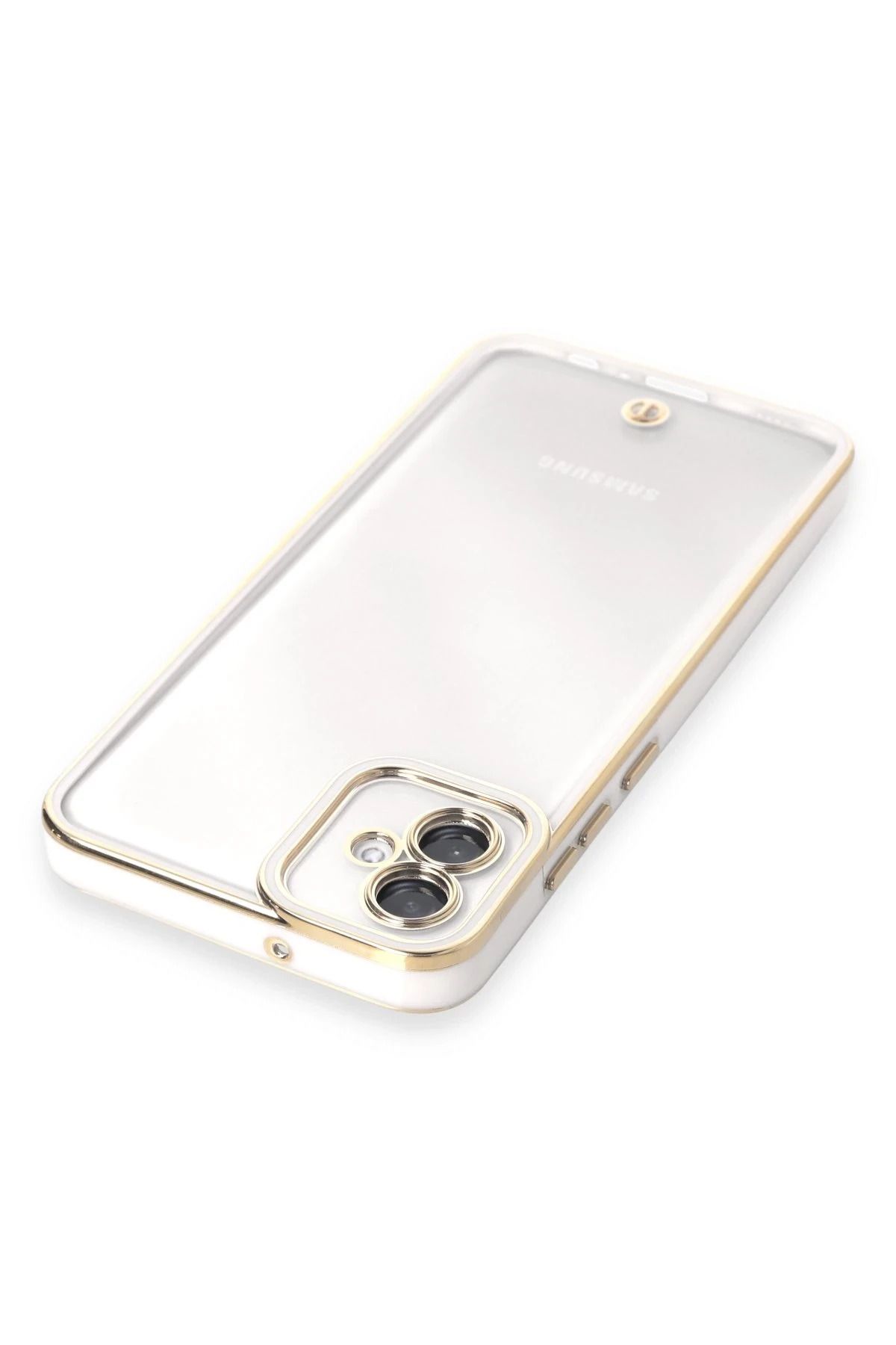 NewFace Samsung Galaxy A04E Kılıf Liva Lens Silikon - Beyaz NRMSA