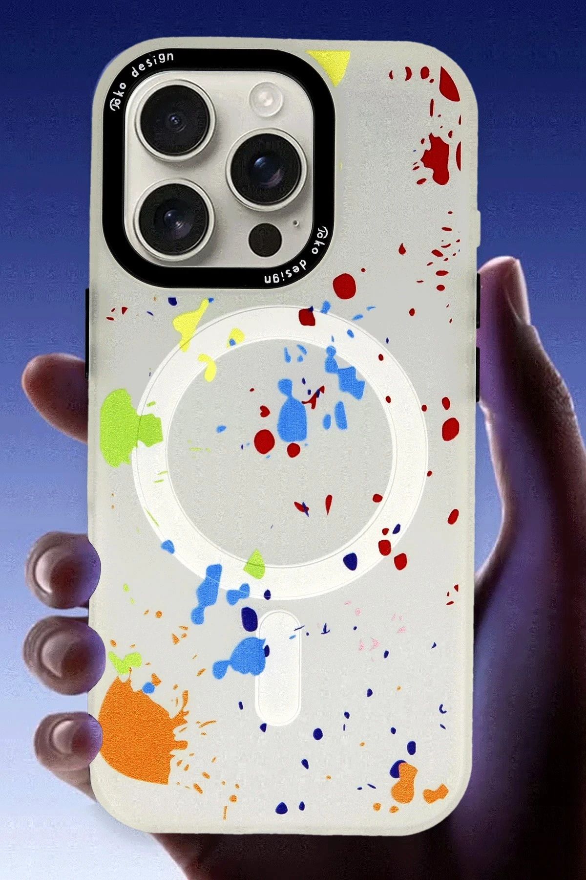 Joko iPhone 16 Pro Max Colorful Magsafe Kapak - Derin Mor BSTMY