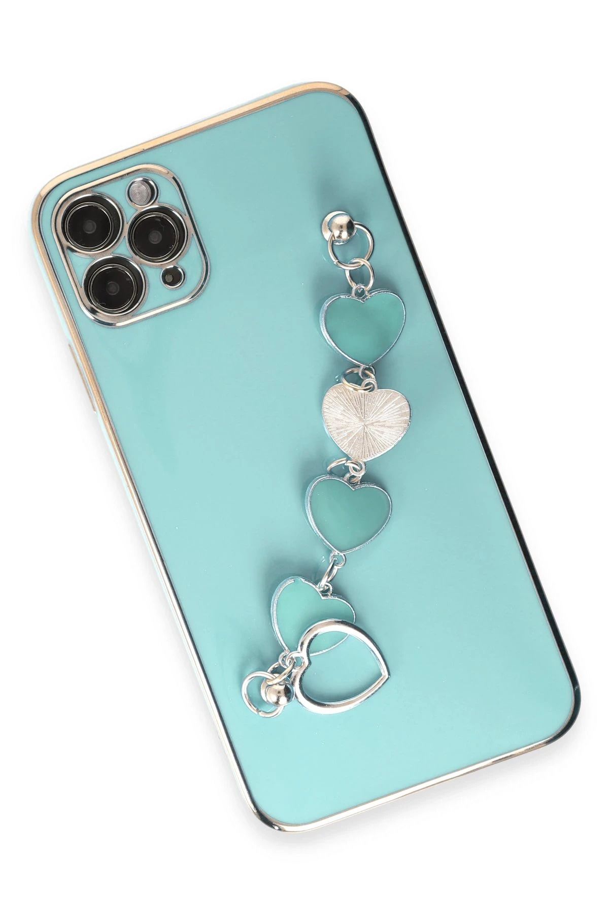 NewFace iPhone 11 Pro Max uyumlu Esila Silikon - Su Yeşili BSTMY
