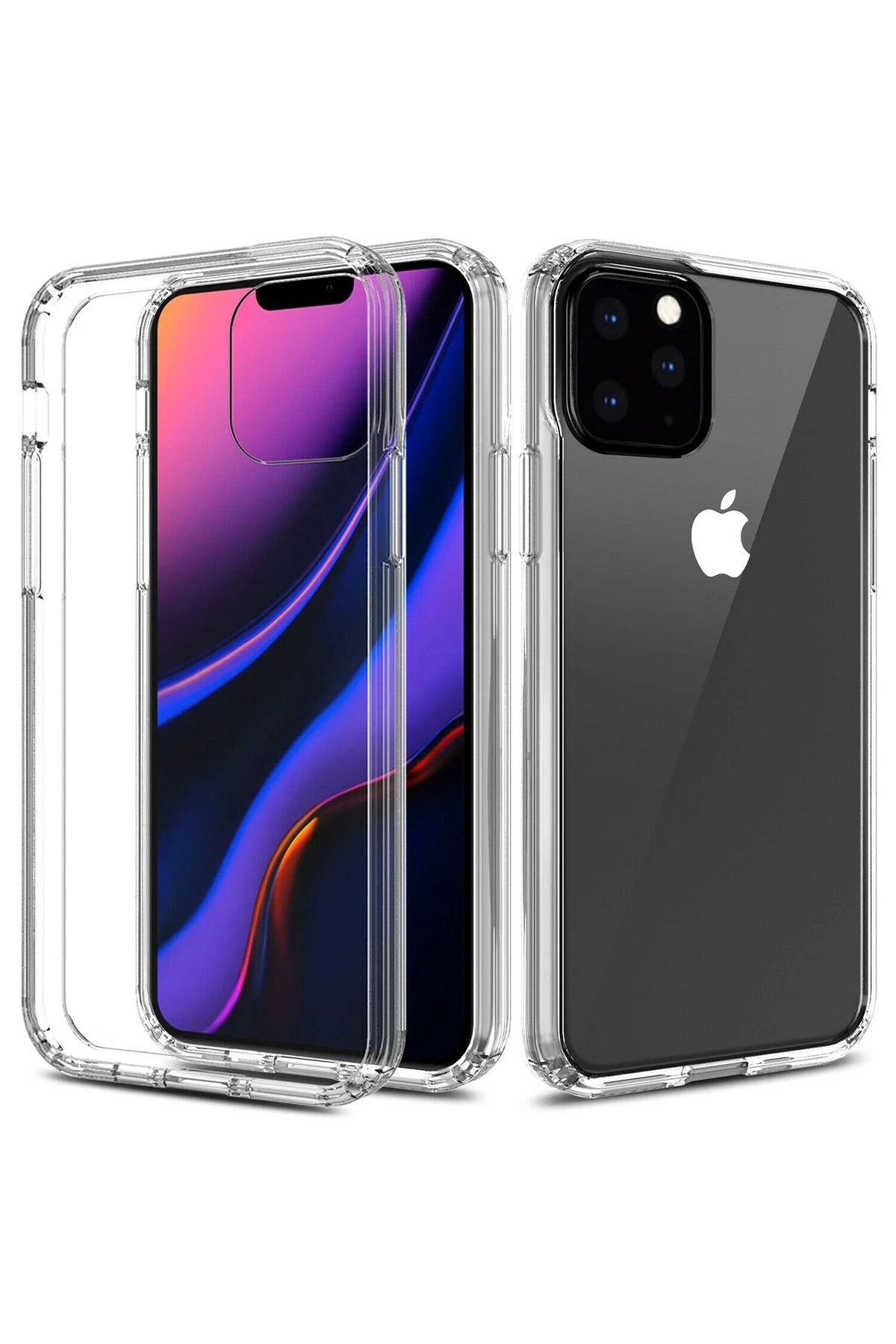 NewFace iPhone 11 Pro Max Kılıf Lüx Şeffaf Silikon BSTMY
