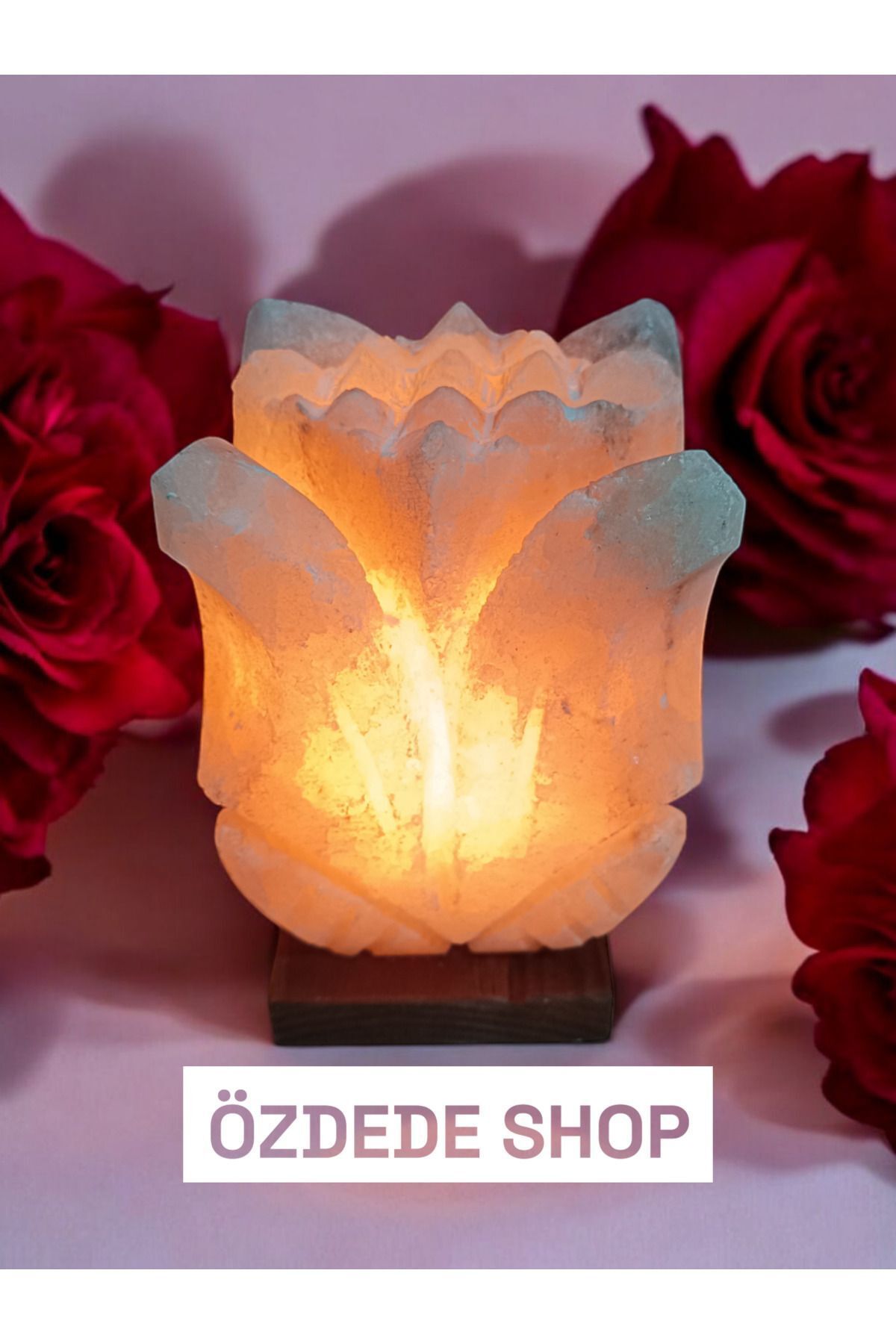 Özdede Shop ÇANKIRI KAYA TUZU AÇIK LALE MODEL (sarı renk)