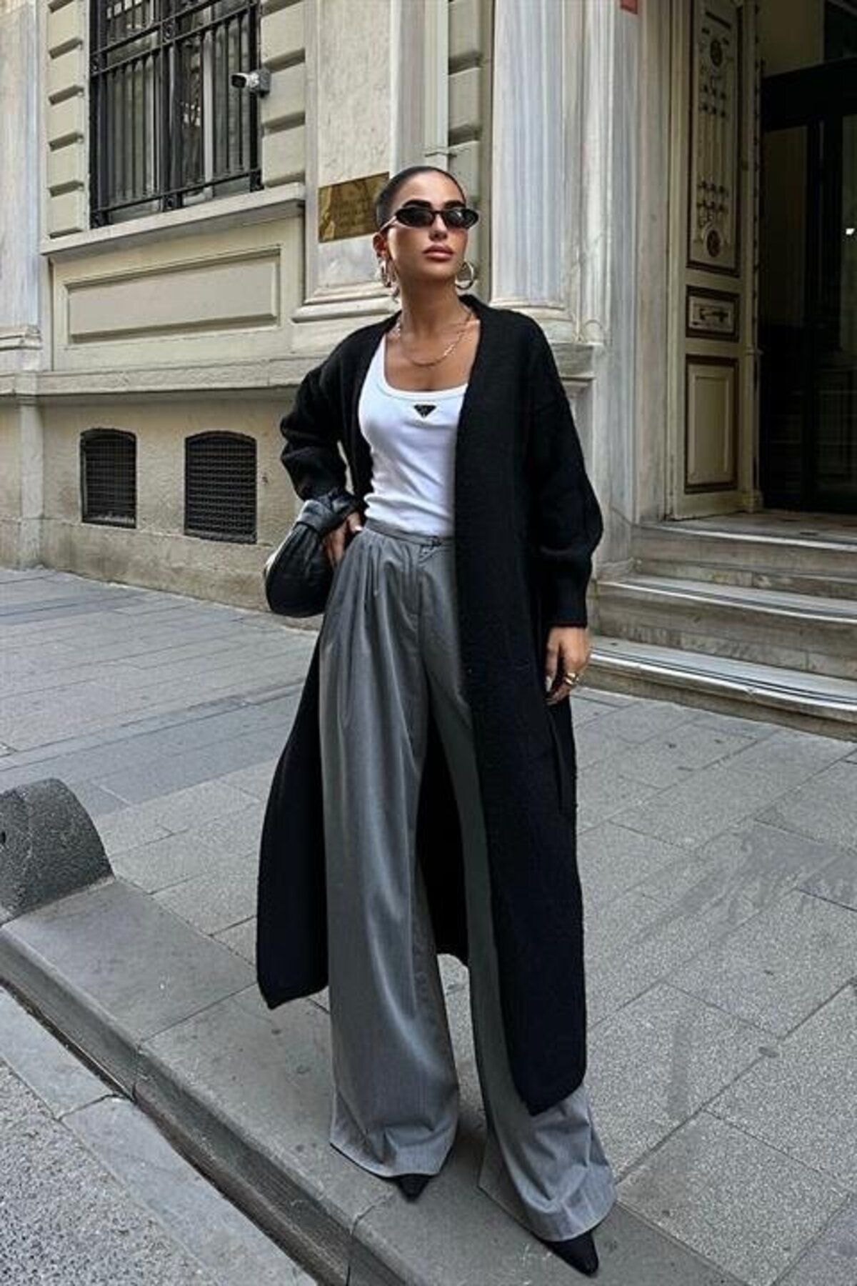 ARUZ MODA Cep Detay Kuşaklı Hırka 5171