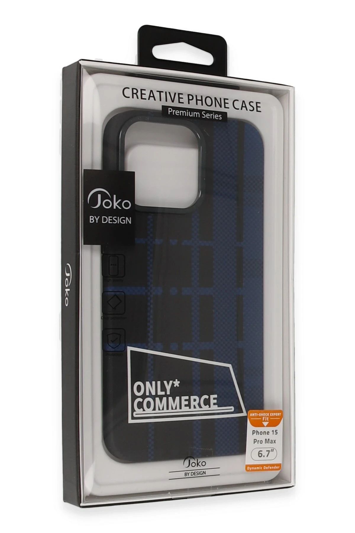 Joko iPhone 15 Pro Kılıf Taret Kapak - Mavi BSTMY
