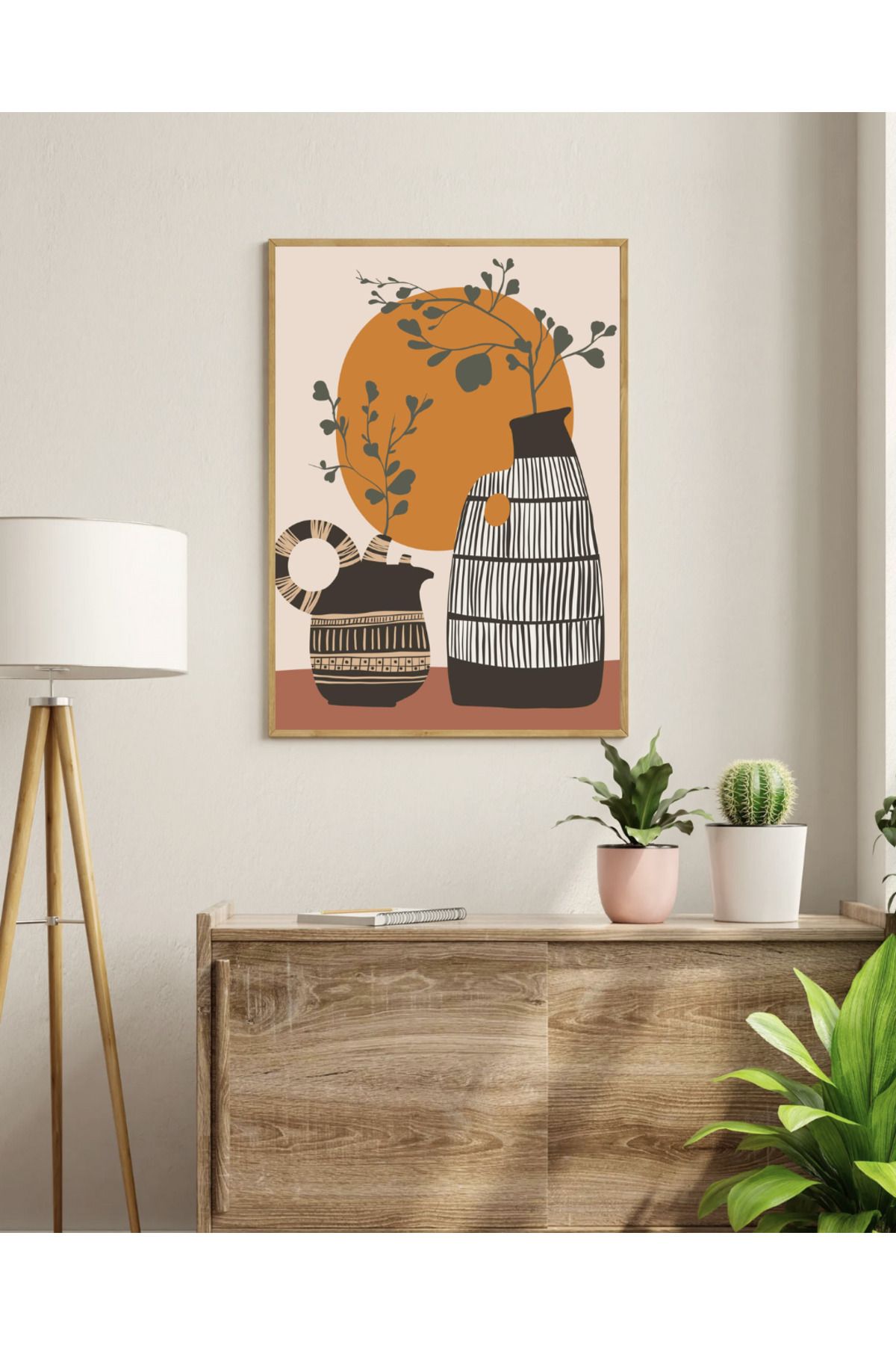 woodhomeworks tek li salon ofis dekor tablo