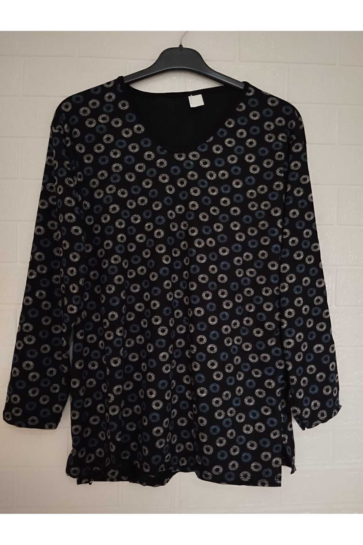 anne moda ankara Tam Yazlık UZUN KOLLU %95 Viskon Terletmez Bluz